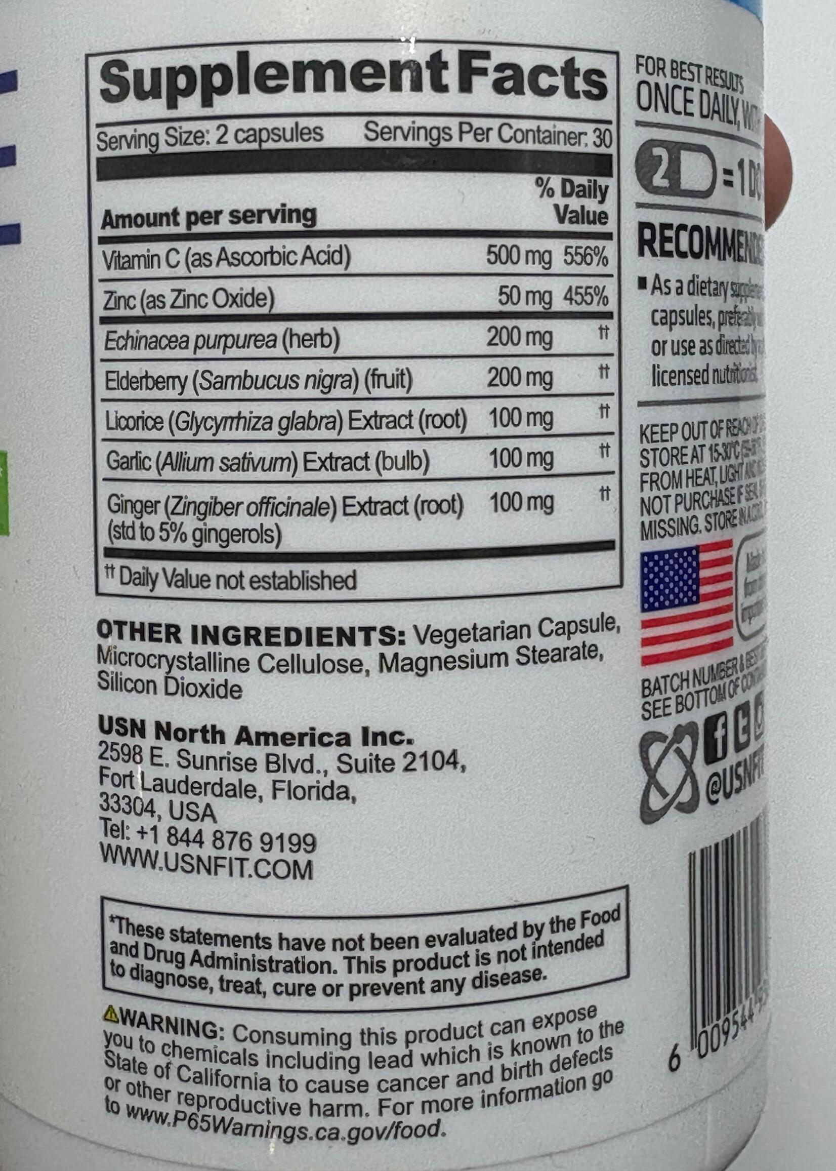 USN INMUNE HEALTH USN 60 CAPS