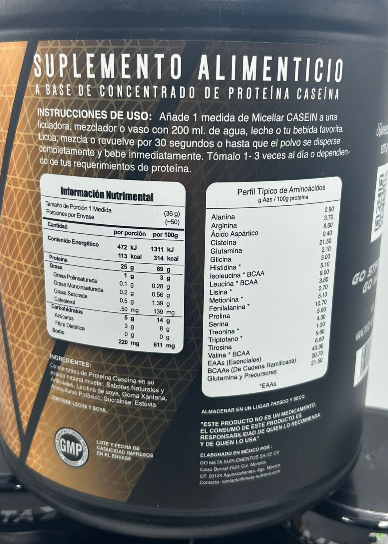 META NUTRITION MICELLAR CASEIN META NUTRITION