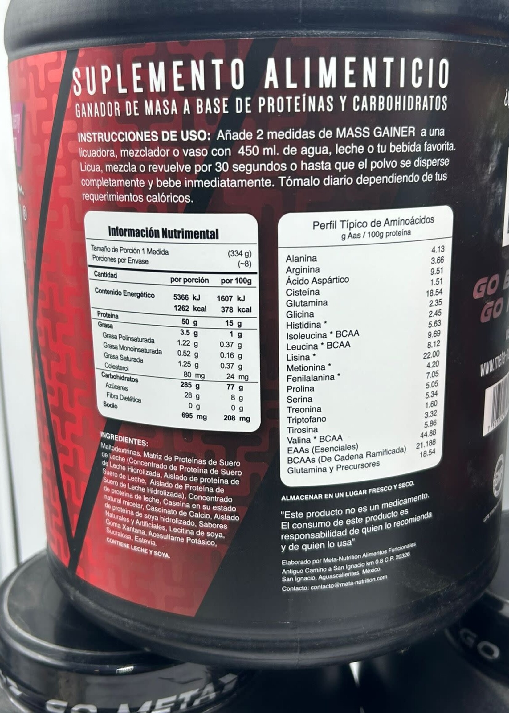 META NUTRITION MASS GAINER (meta nutrition)