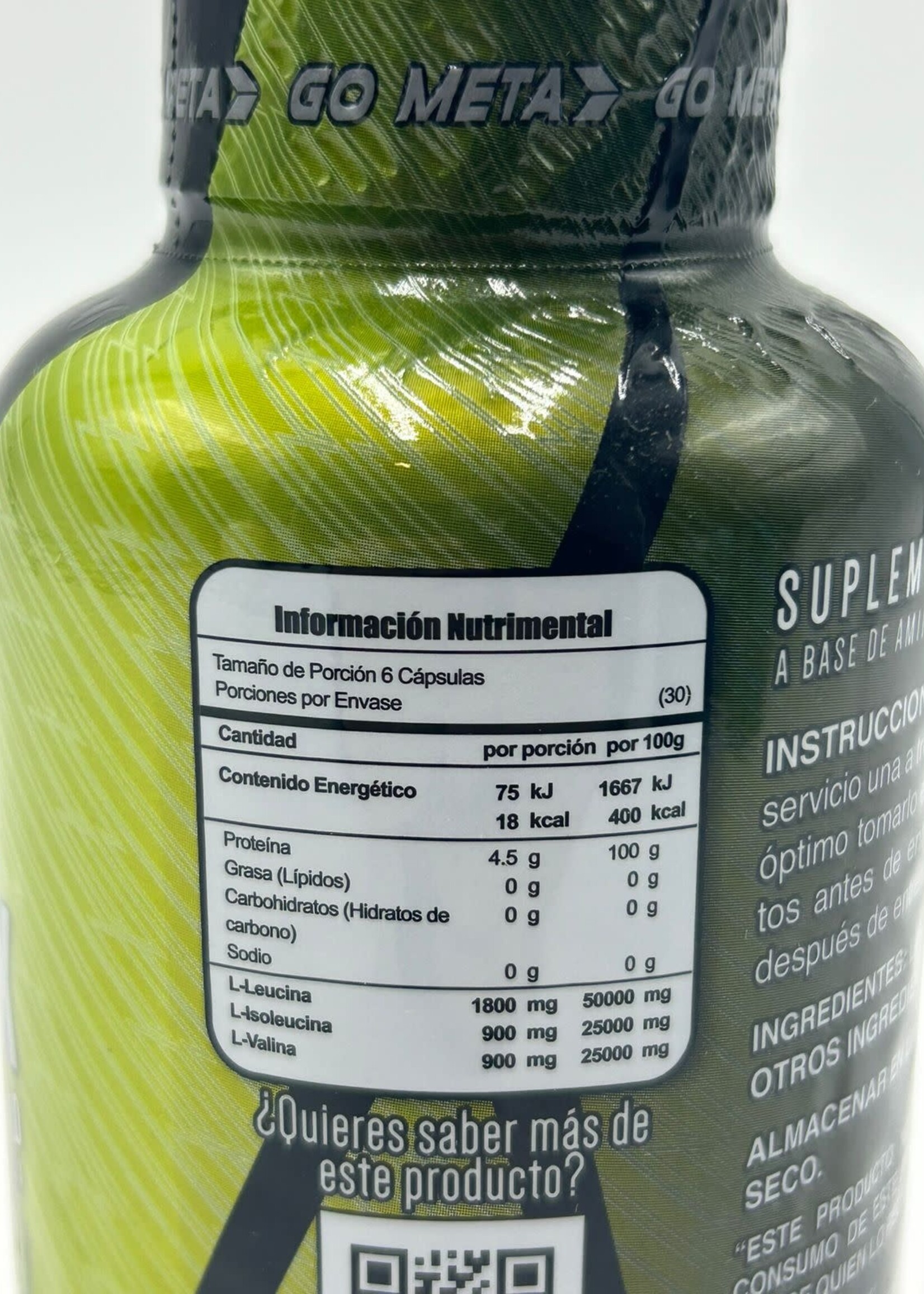 META NUTRITION BCAA MAX META 180 CAP