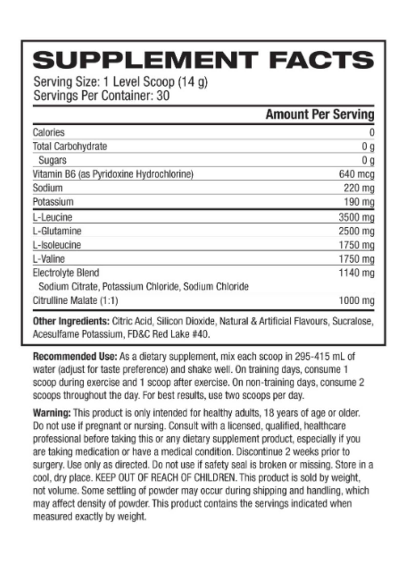 SCIVATION XTEND BCAA 30 SERV