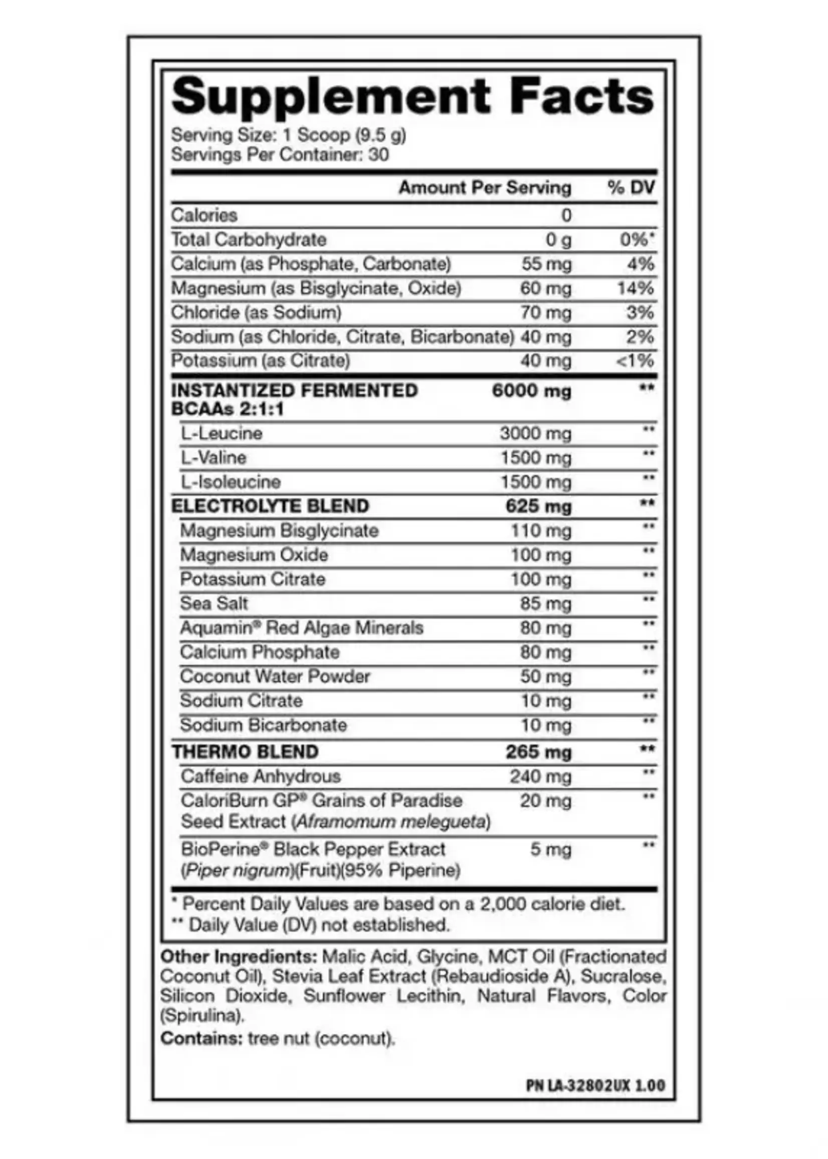 MUTANT BCAA THERMO MUTANT 30 SERV TROPICAL PUNCH