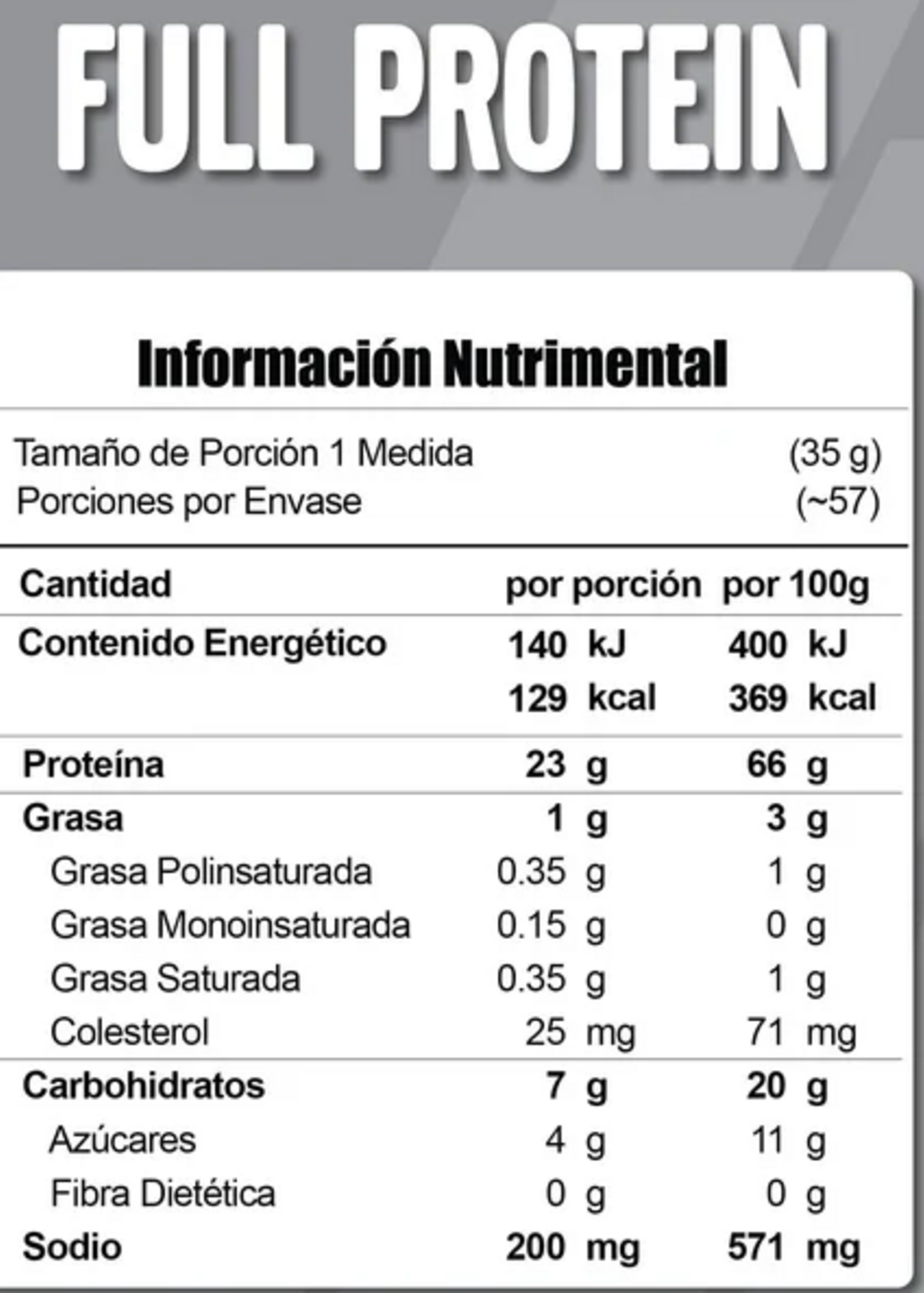 META NUTRITION FULL PROTEIN 4.4 LBS