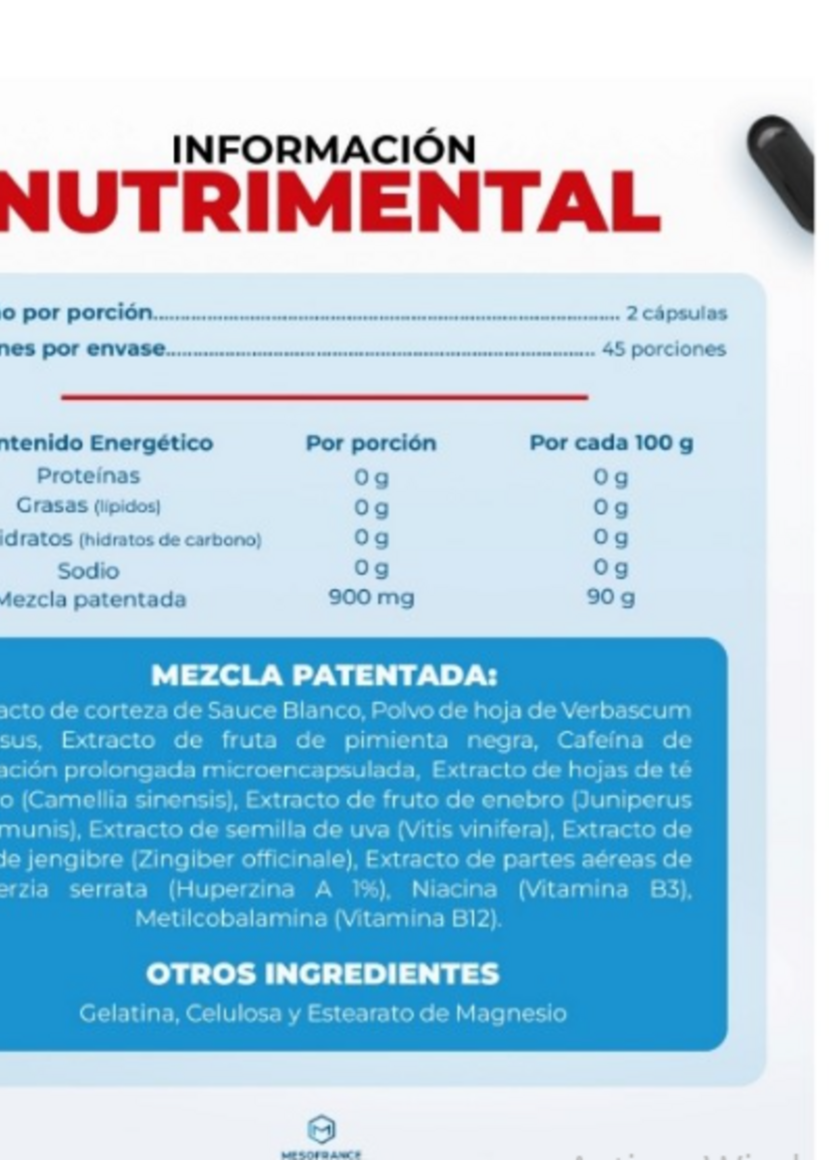 MESOFRANCE ULTRA REDUCTIVO EXTREMO 90 CAP MESOFRANCE