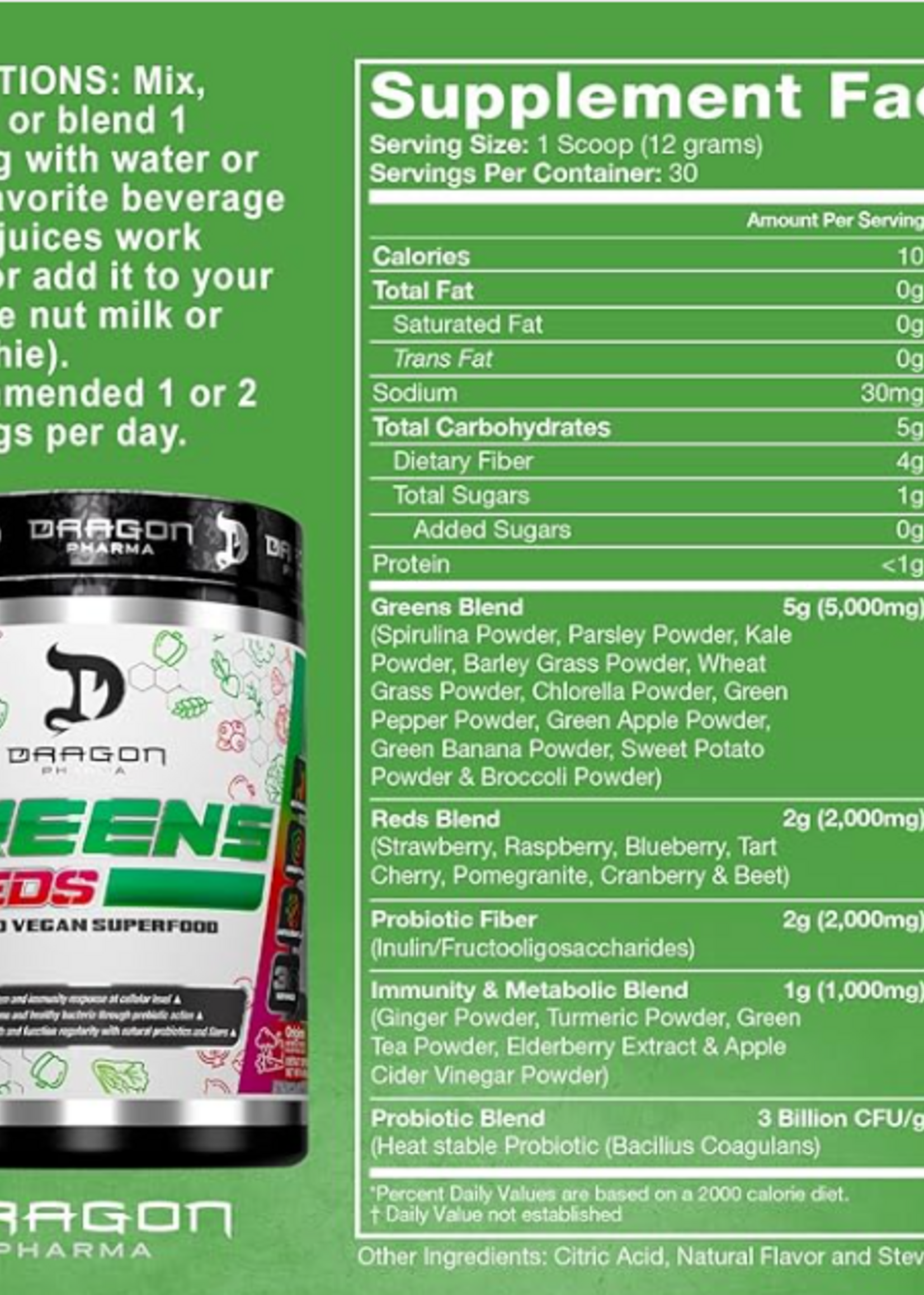 DRAGON PHARMA GREENS & REDS