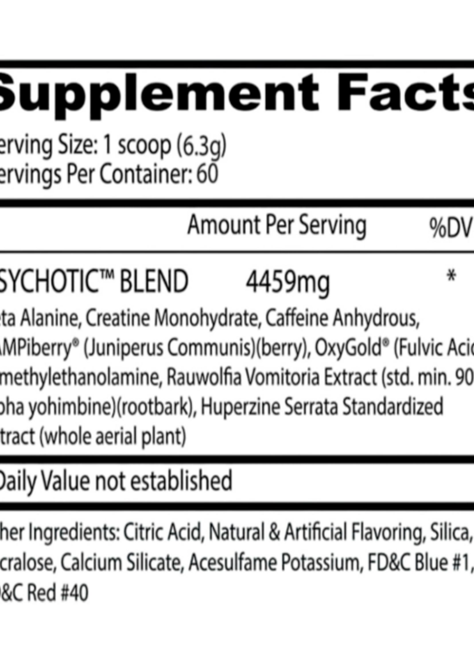 INSANE LABZ PSYCHOTIC ROJO 60 SERV