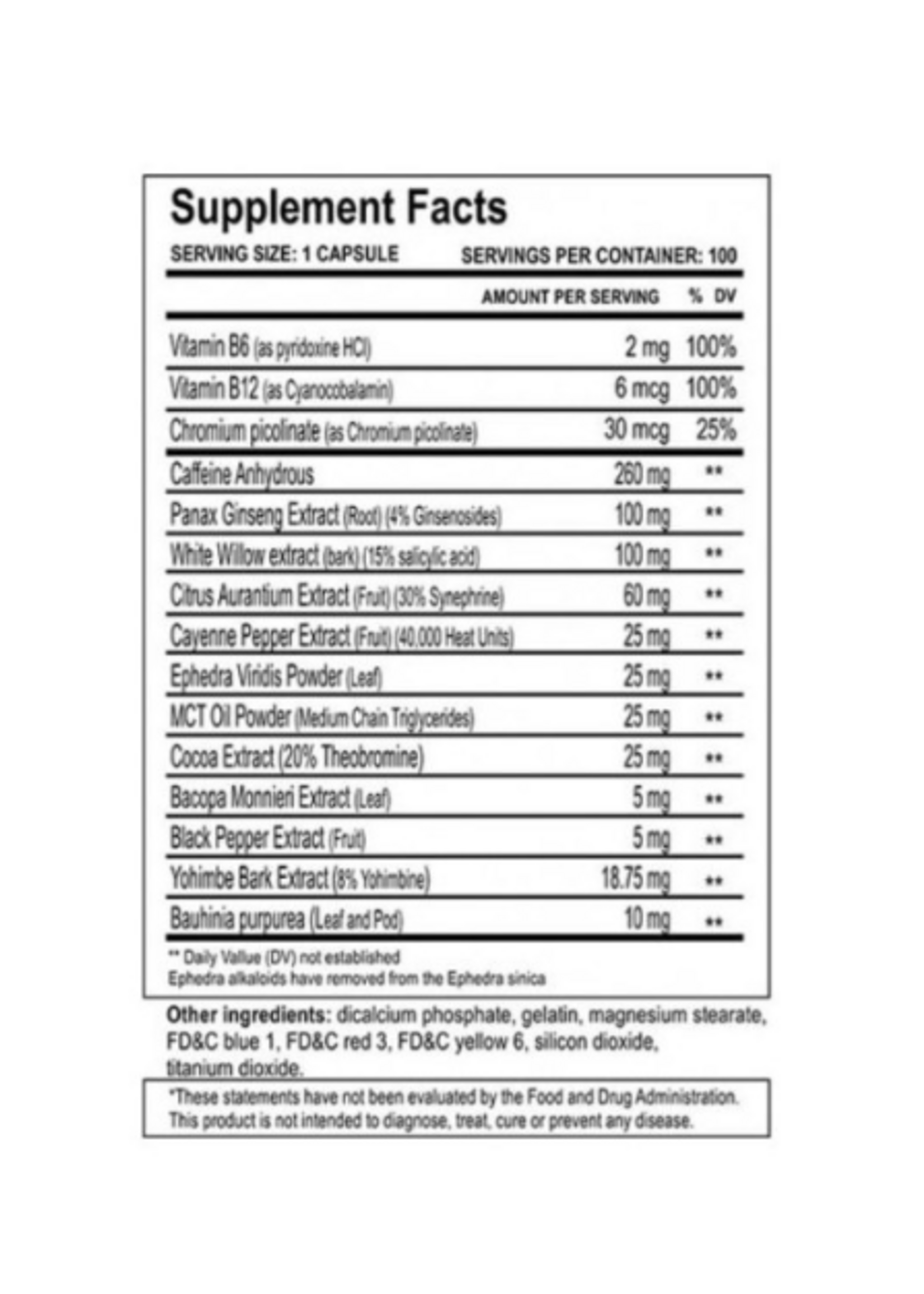 CLOMA PHARMA METHYLDRENE ELITE CLOMA PHARMA 100 CAP