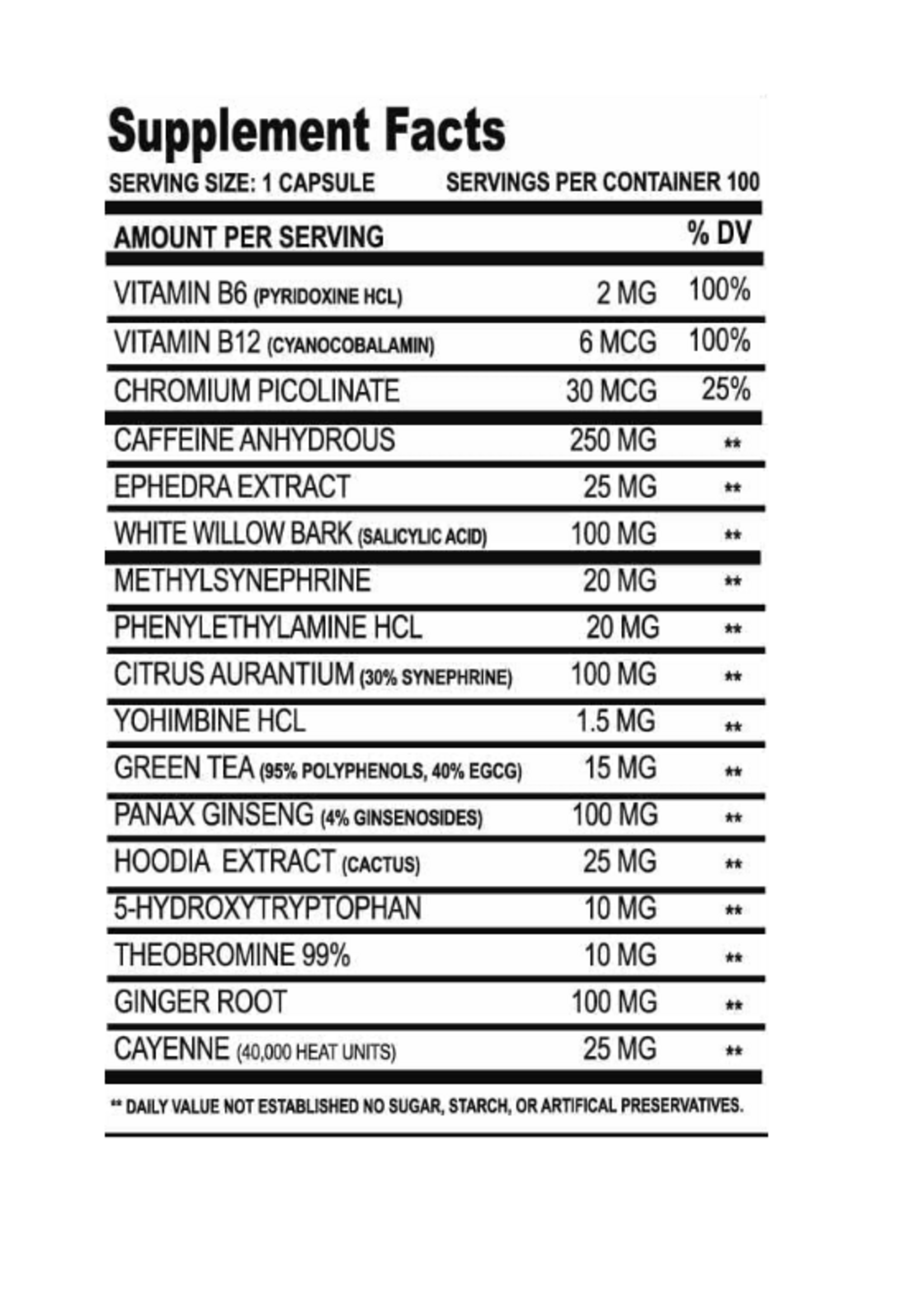 CLOMA PHARMA METHYLDRENE AMARILLO CLOMA PHARMA 100 CAP