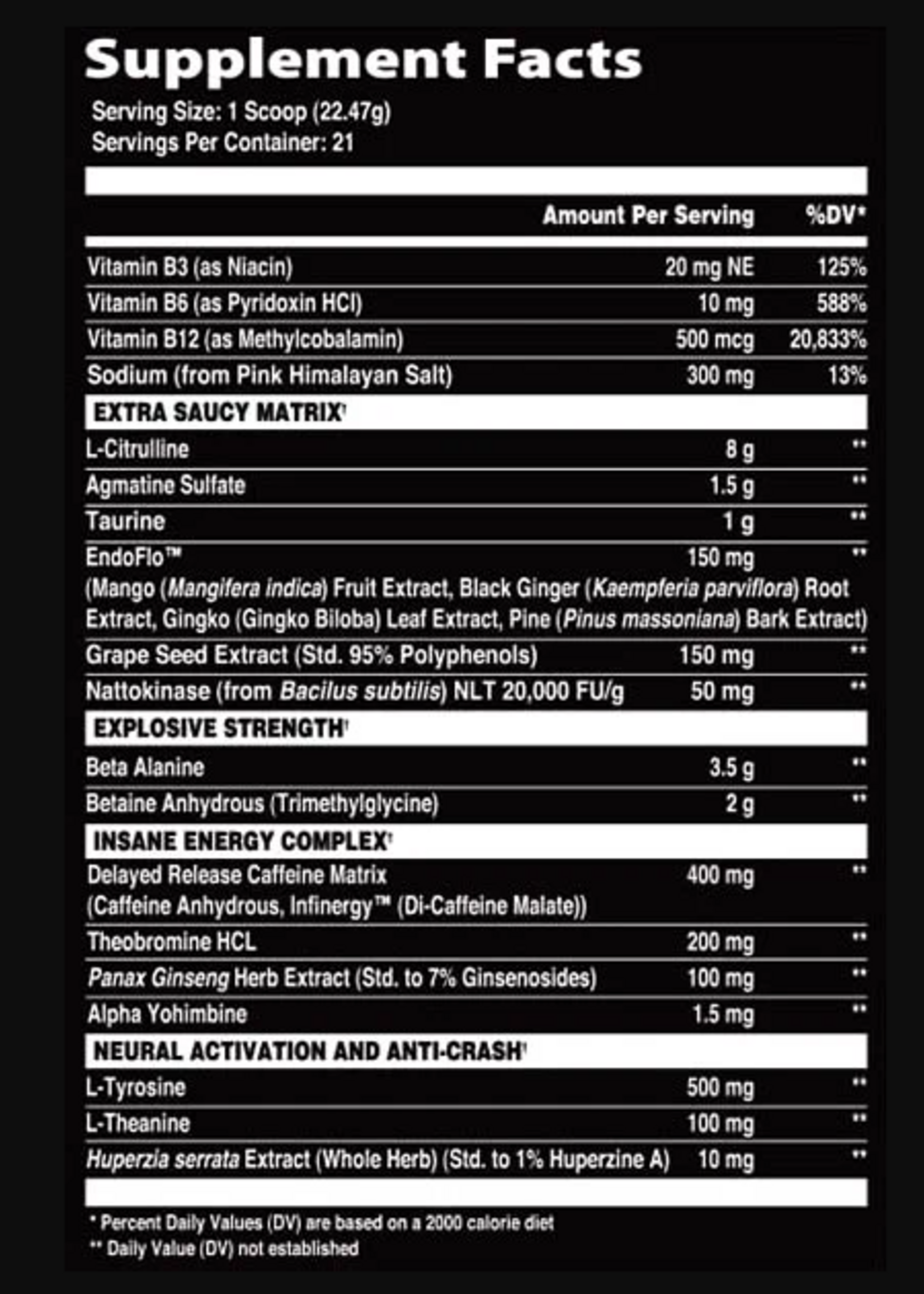 EXTRA SAUCY AFTERDARK