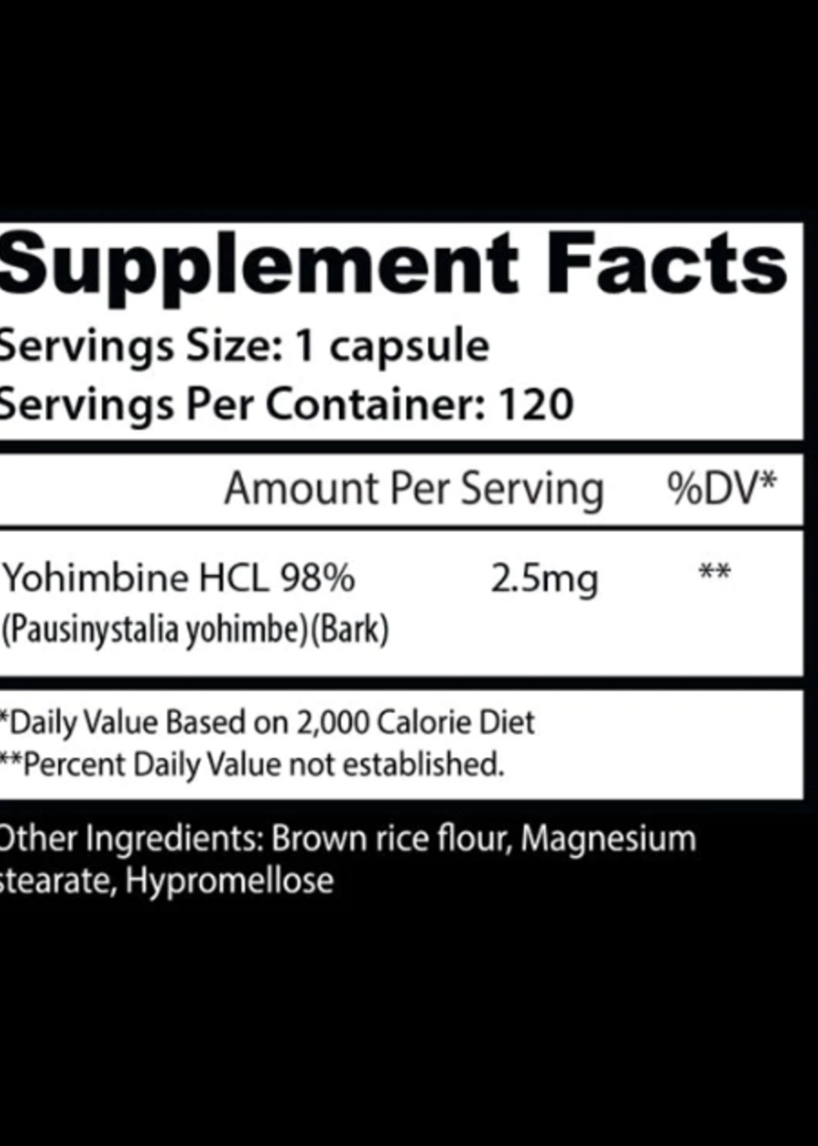 INSANE LABZ YOHIMBINE INSANE HCL 120 CAP