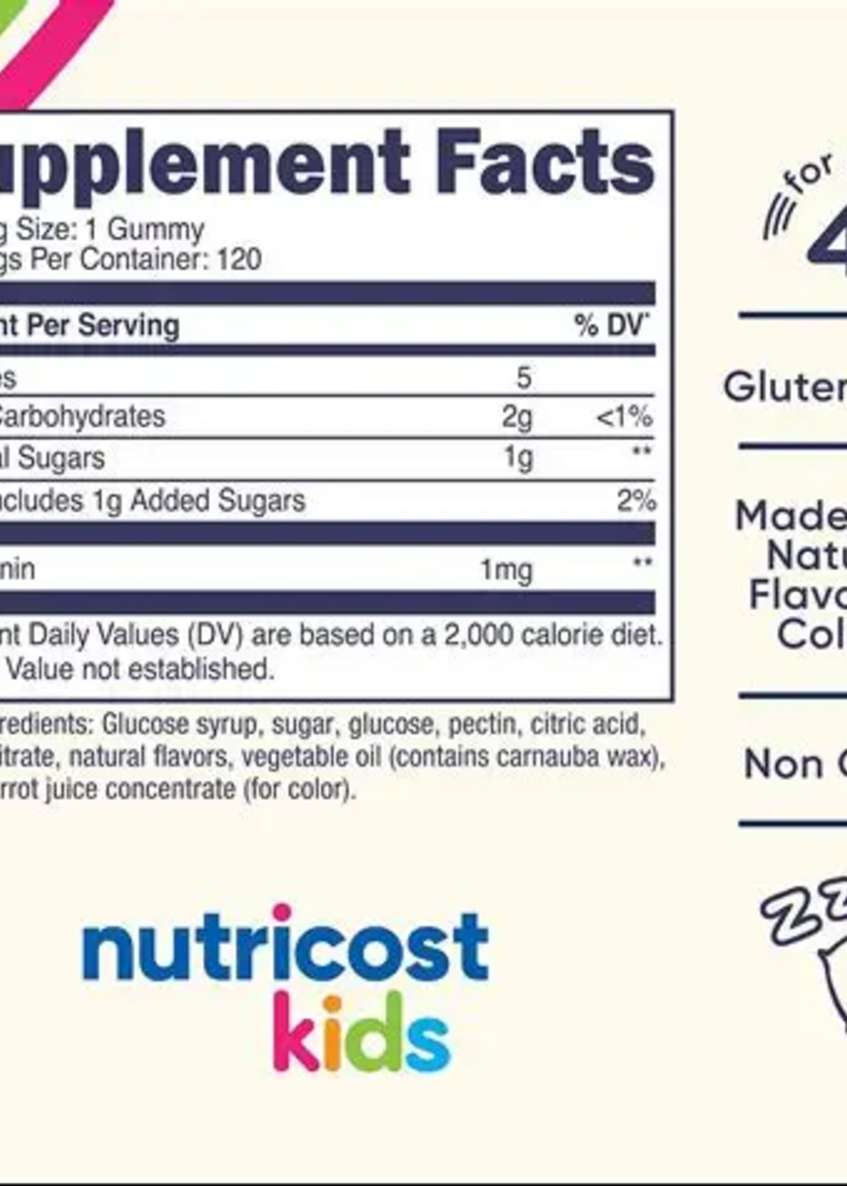 NUTRICOST MELATONINA ¨Kids¨ GUMMIES 1MG 120 SERV NUTRICOST