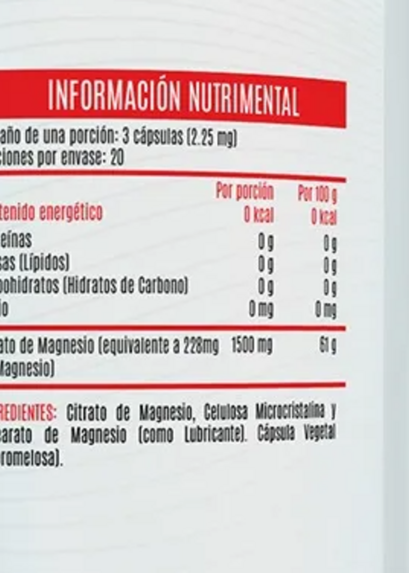 ADVANCE NUTRITION CITRATO DE MAGNESIO ADVANCE 750MG 90 CAP