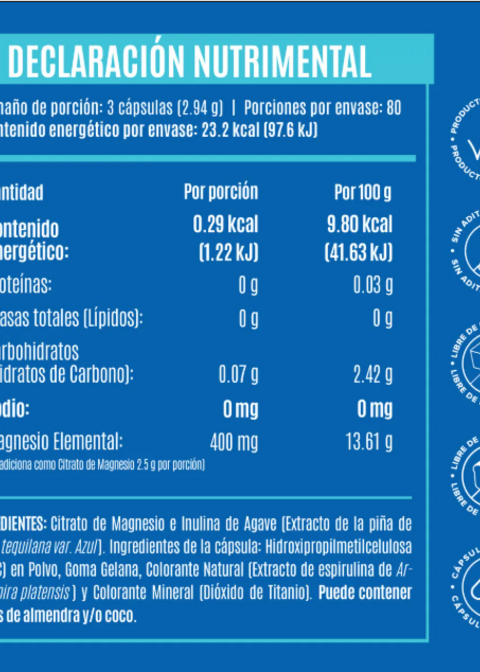 BIRDMAN CITRATO DE MAGNESIO 240 CAPS BIRDMAN