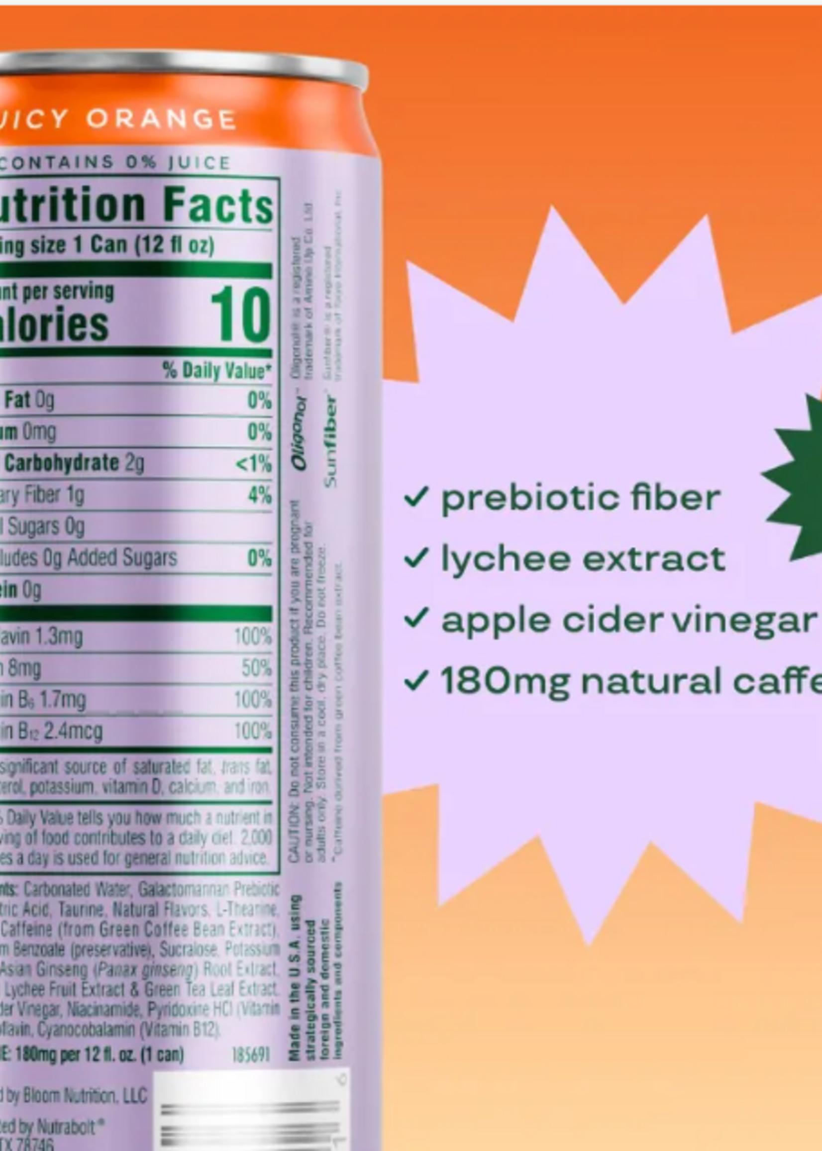 BLOOM BEBIDA BLOOM SPARKLING ENERGY