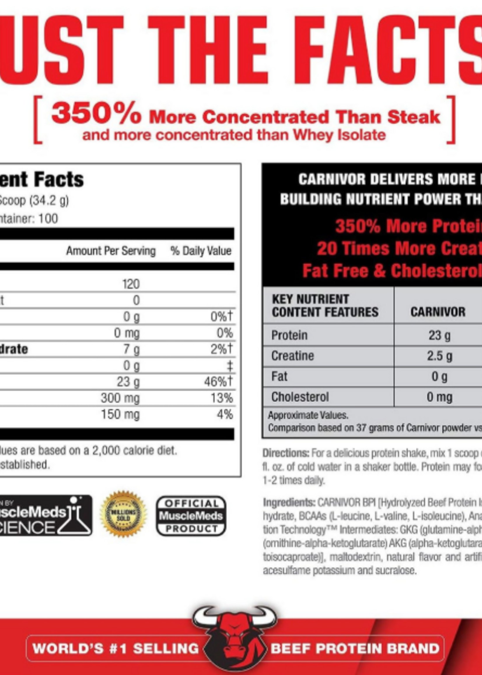 MUSCLE MEDS COSTAL CARNIVOR PROTEIN