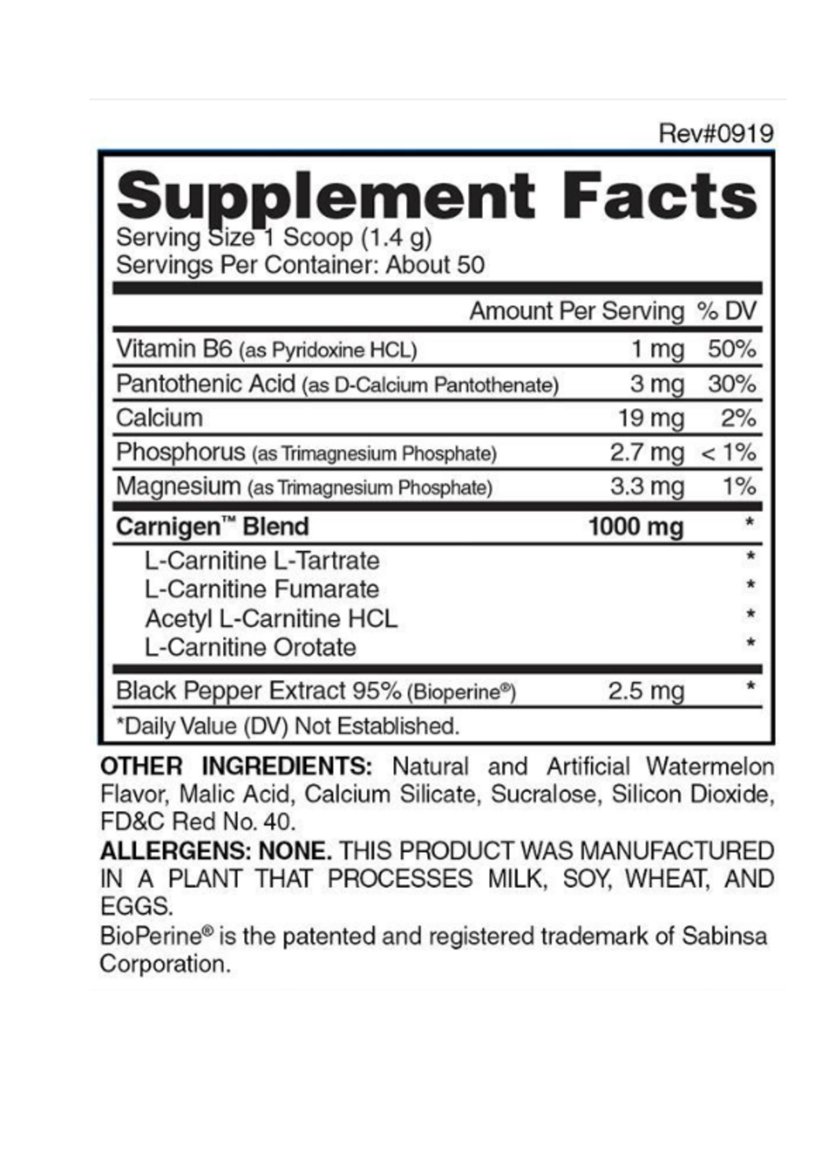 EVOGEN CARNIGEN EVOGEN