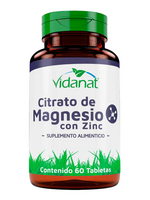 VIDANAT CITRATO DE MAGNESIO CON ZINC VIDANAT 60 TAB