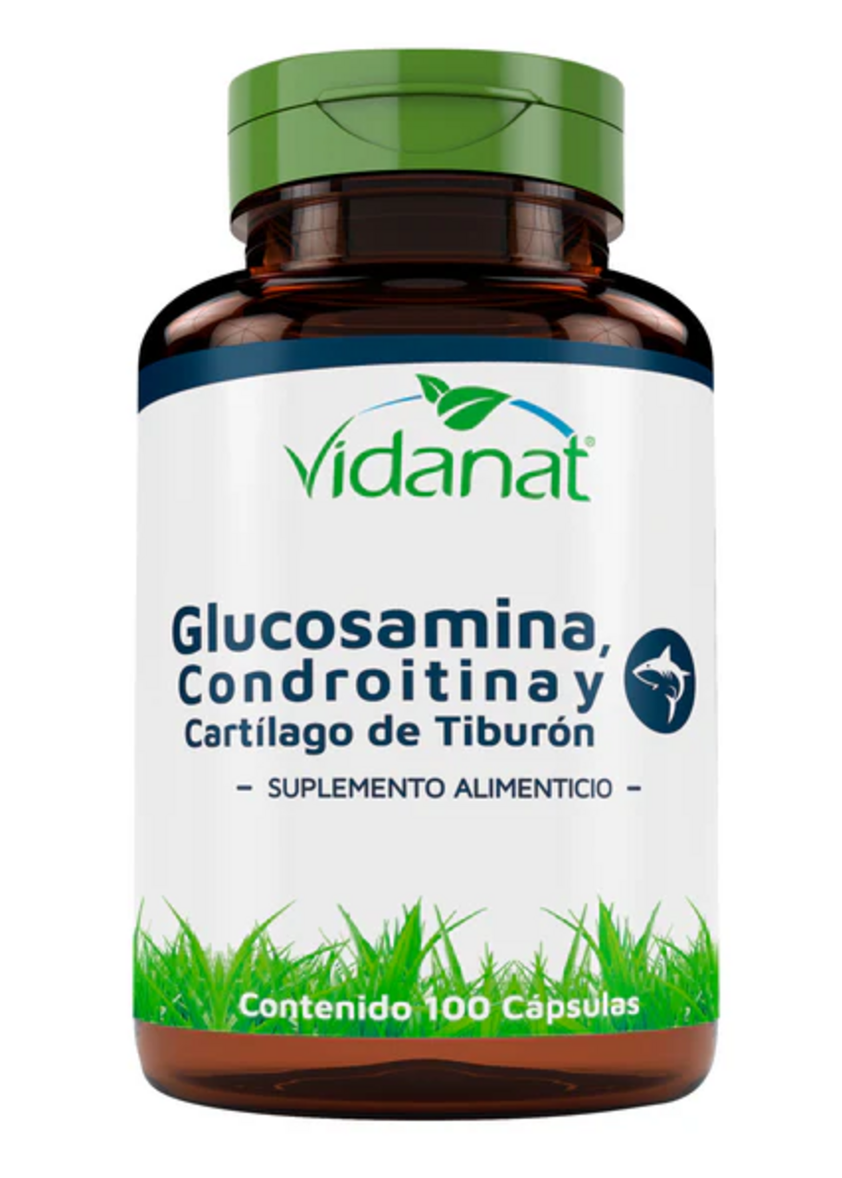 VIDANAT GLUCOSAMINA, CONDROITINA Y CARTILAGO DE TIBURON VIDANAT 100 CAPS