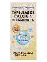 VIDANAT CALCIO Y VITAMINA D3 VIDANAT 80 CAP