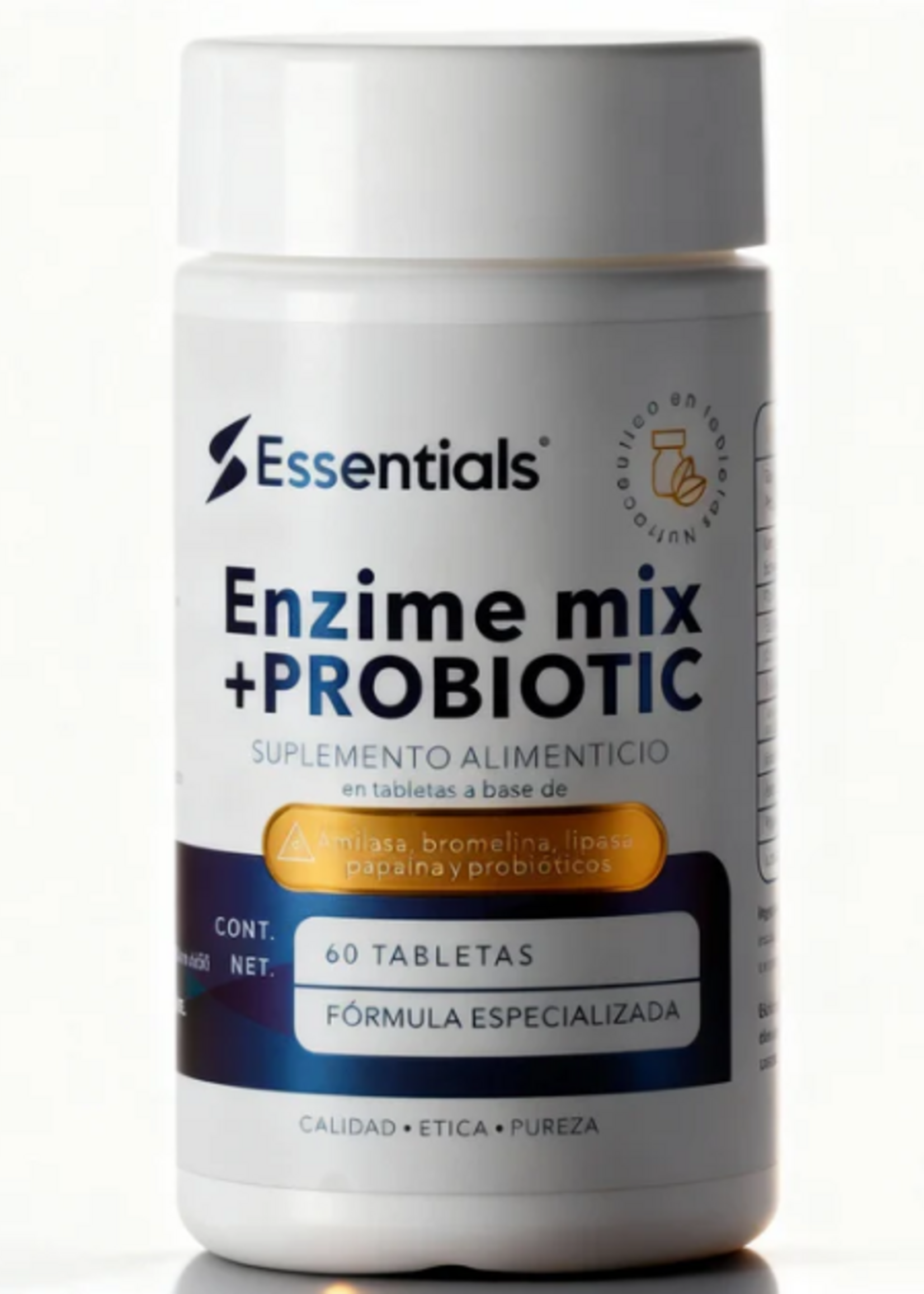 ESSENTIALS ENZIME MIX + PROBIOTIC 60 TAB ESSENTIAL