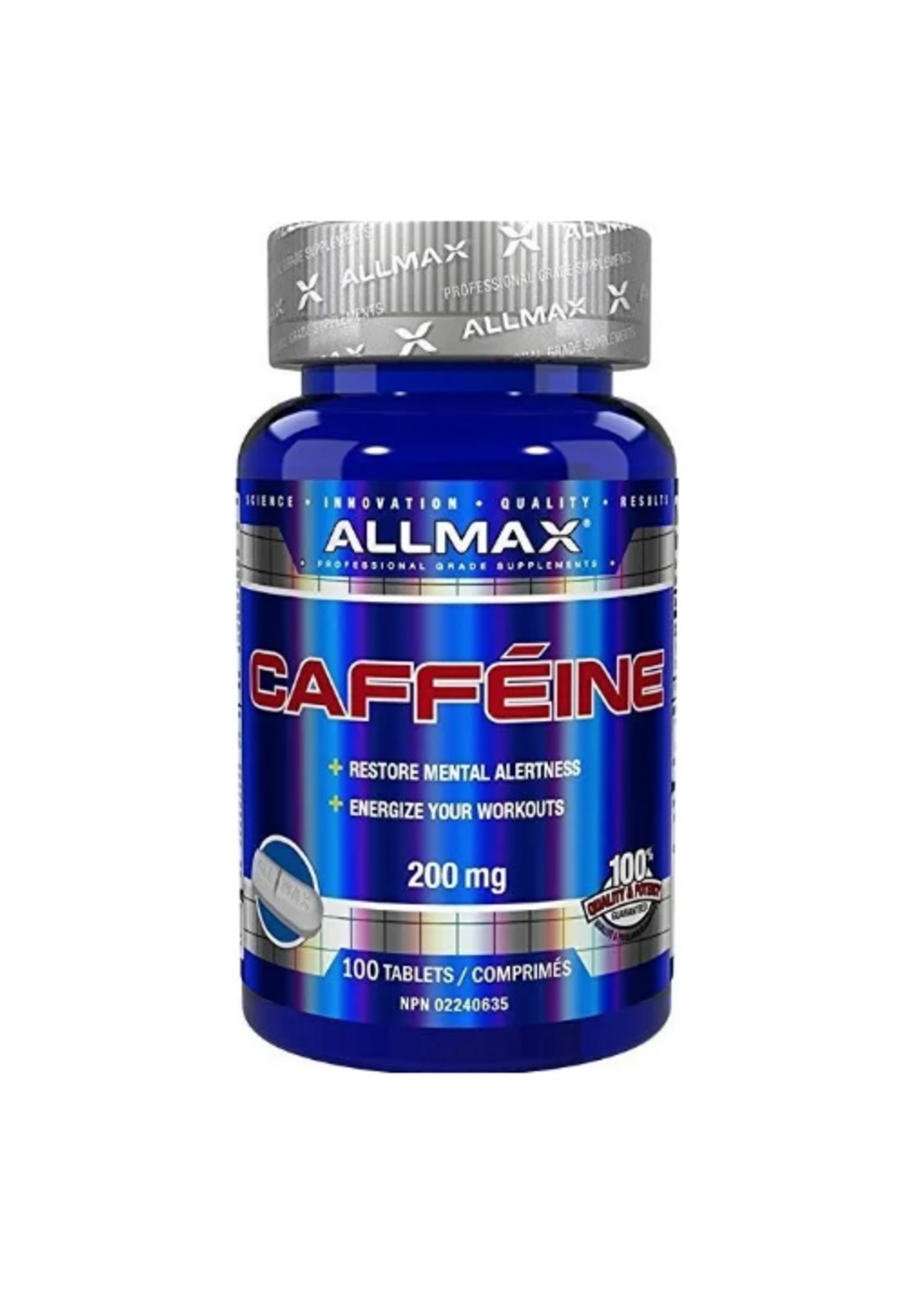 ALLMAX CAFFEINA ALLMAX 200 MG/100 CT