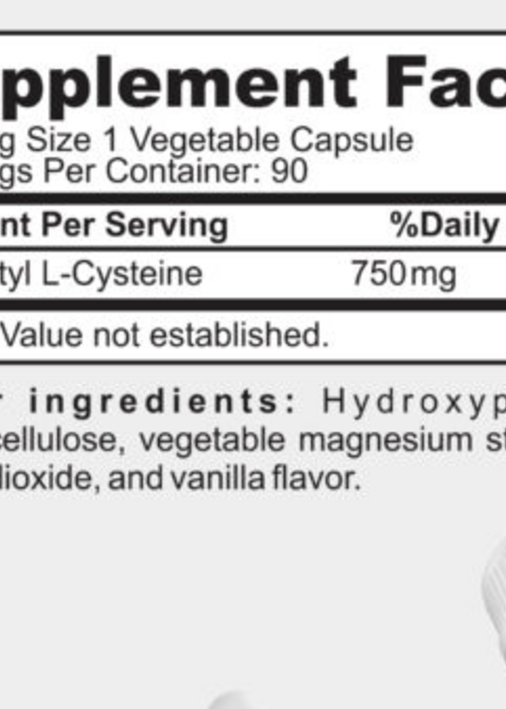 PURE NUTRITION NAC PURE NUTRITION 750 MG 90 CAP
