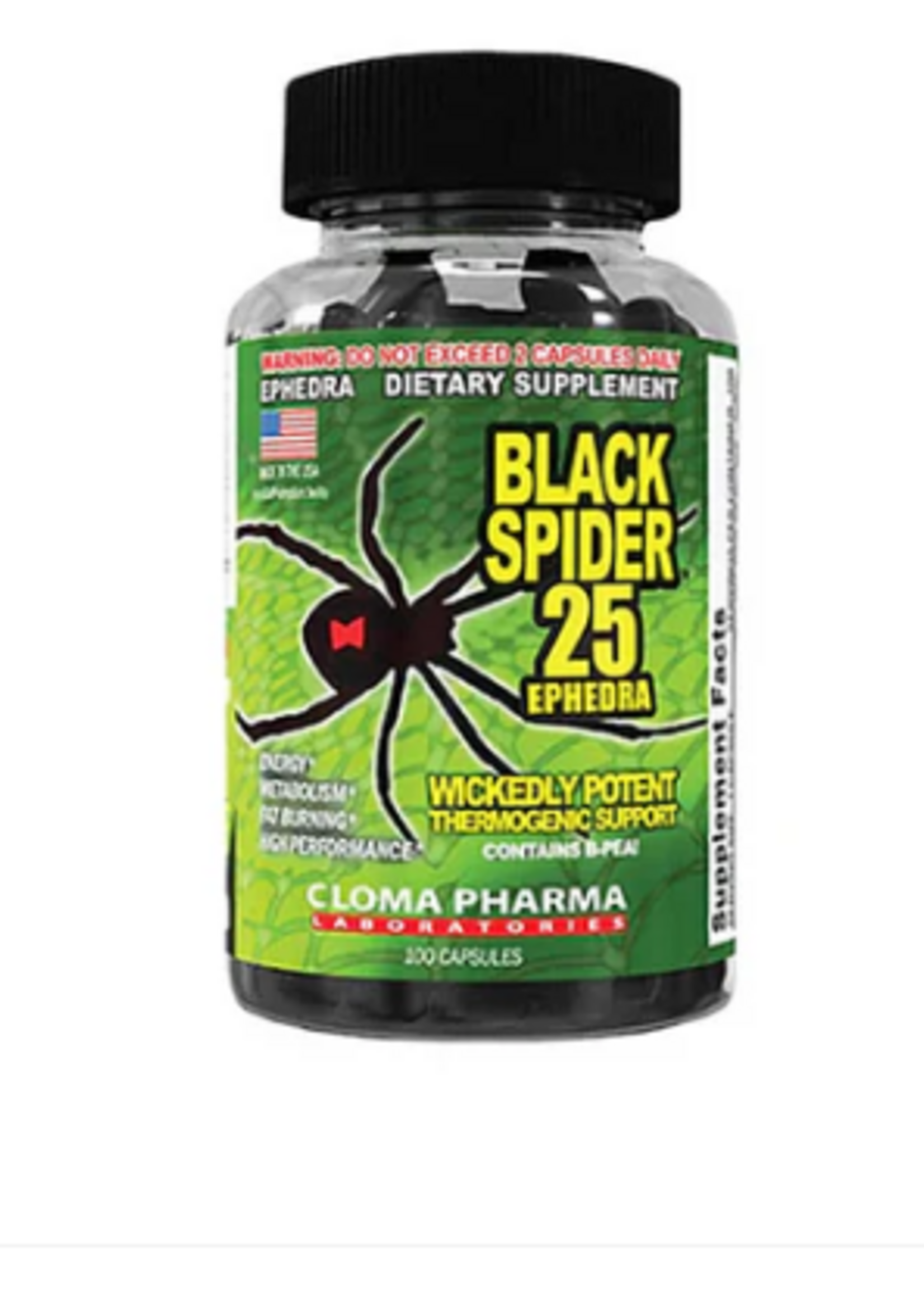 CLOMA PHARMA BLACKSPIDER 100 CAP