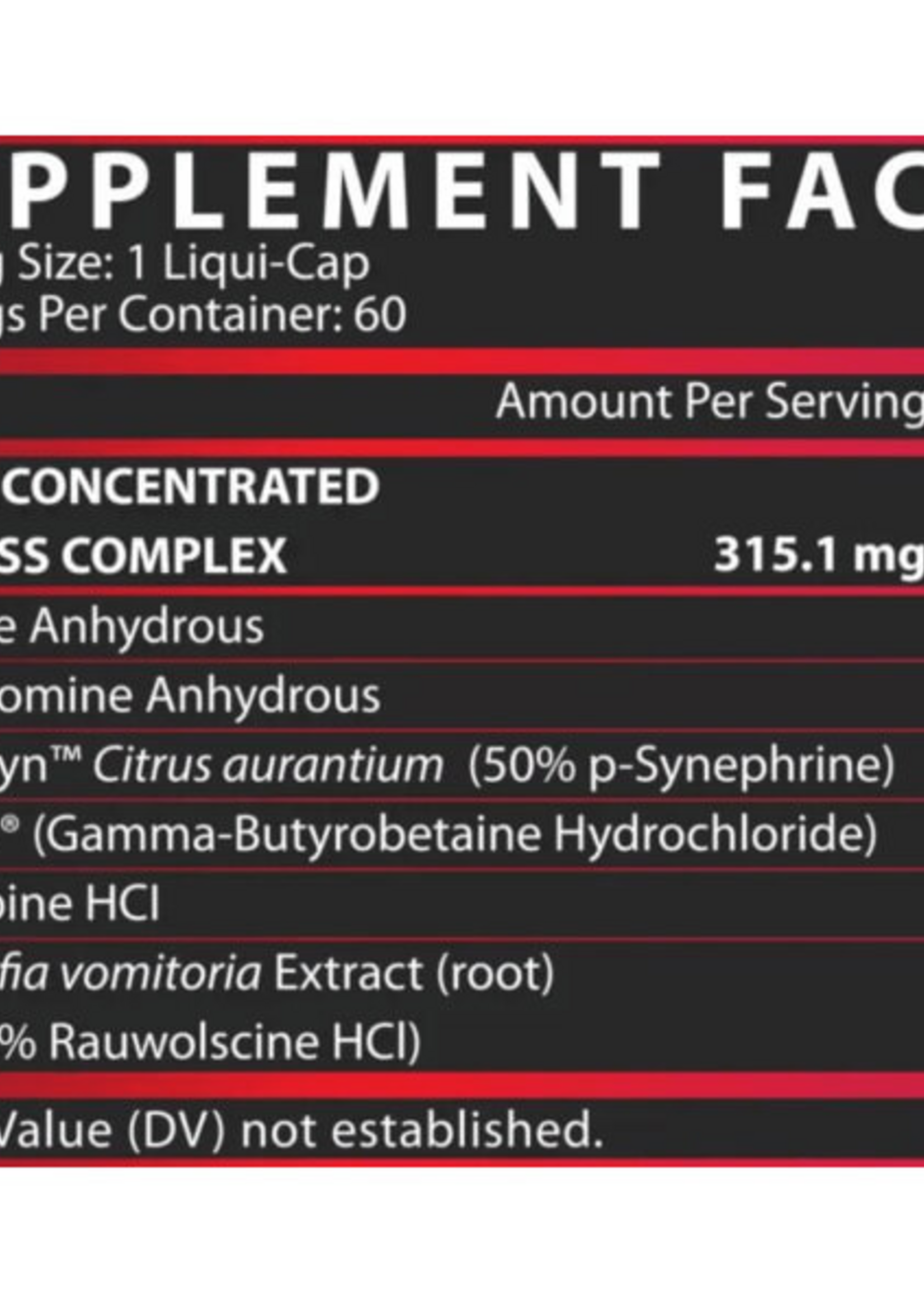 NUTREX LIPO 6 BLACK ULTRA CONCENTRATE ROJO 60 CAP