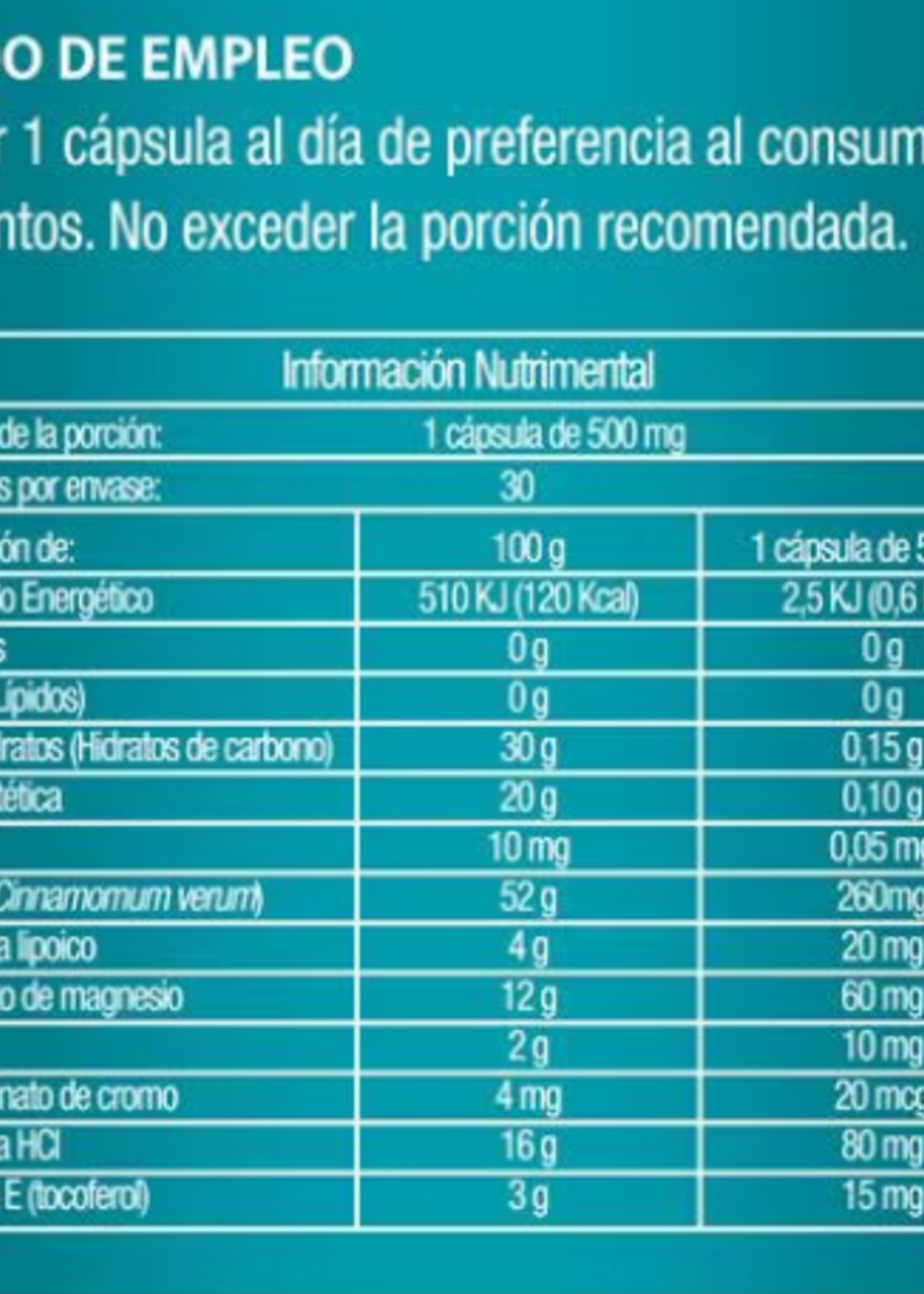 NATURAL WISDOM BERBERINA COMPLEX 500 MG/30 CAP