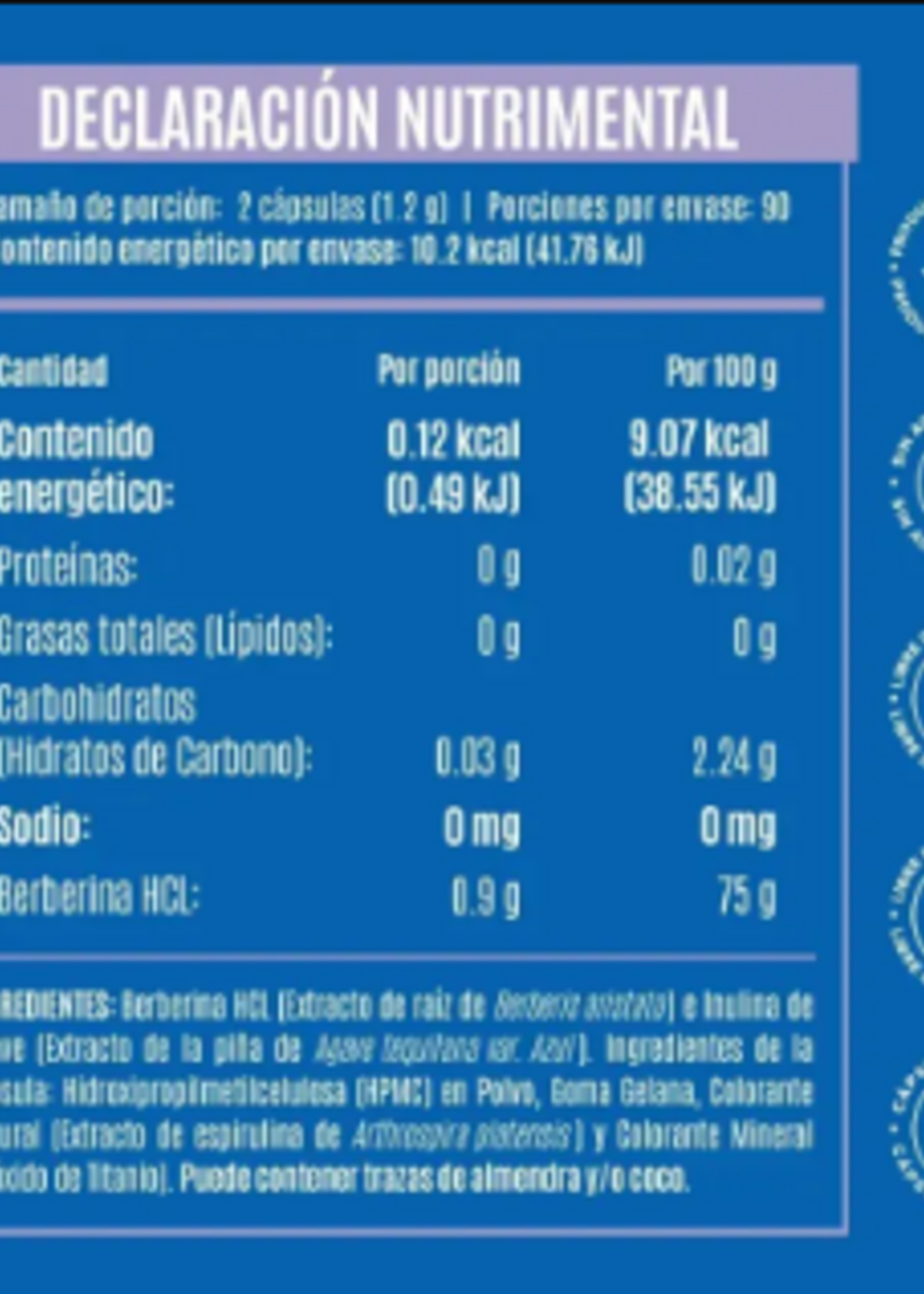 BIRDMAN BERBERINA HCL 180 CAPS BIRDMAN