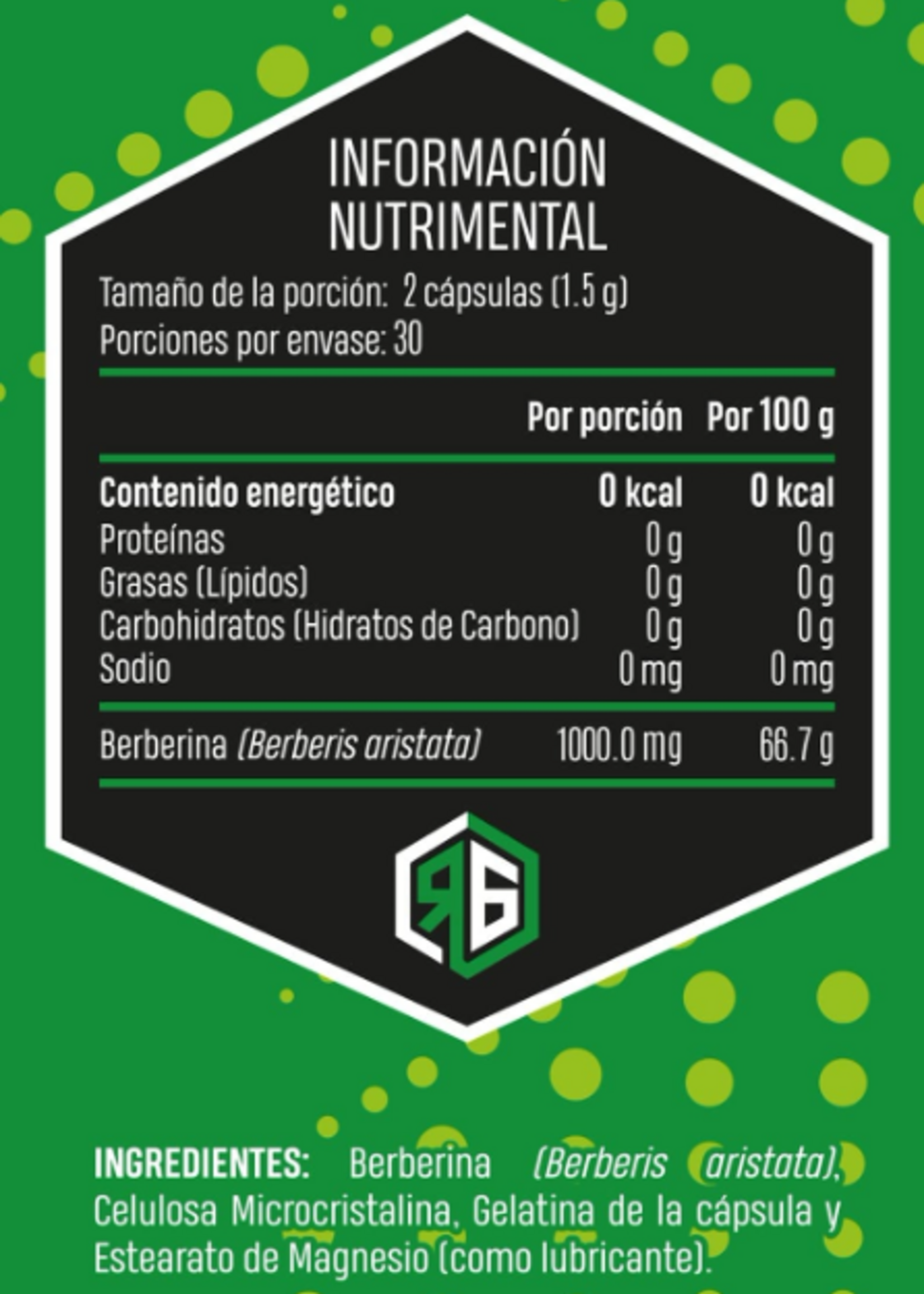 REDGOLD BERBERINA REDGOLD 750 MG/60 CAP