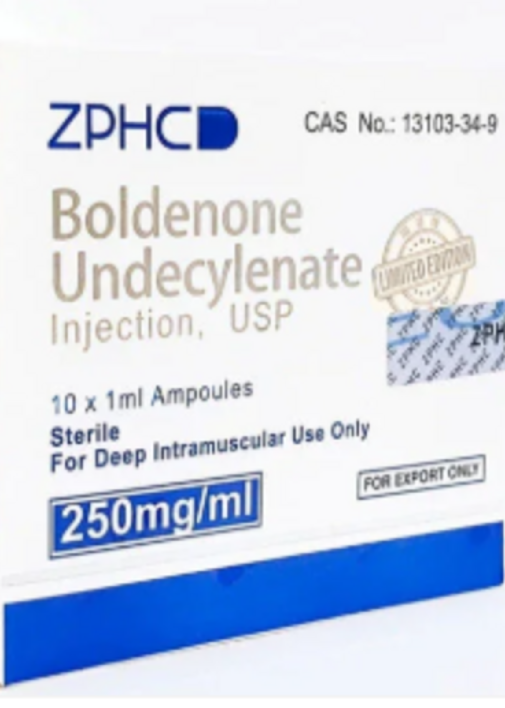 ZPHC BOLDENONA ZPHC 250 MG 10 ML