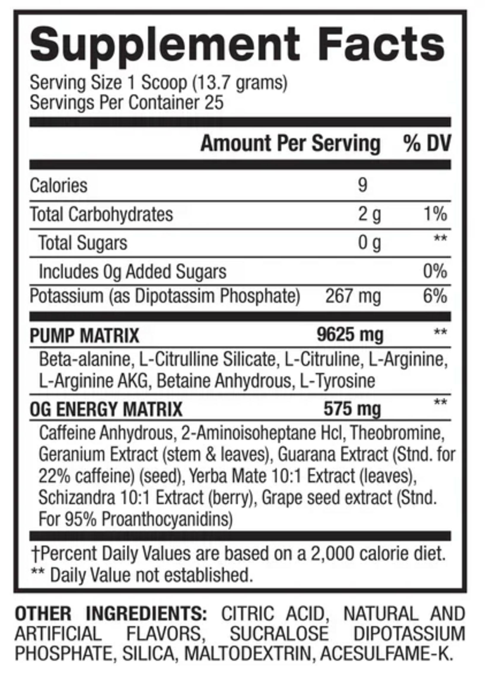 BPI BPI 1.M.R THE OG FORMULA PREWORK