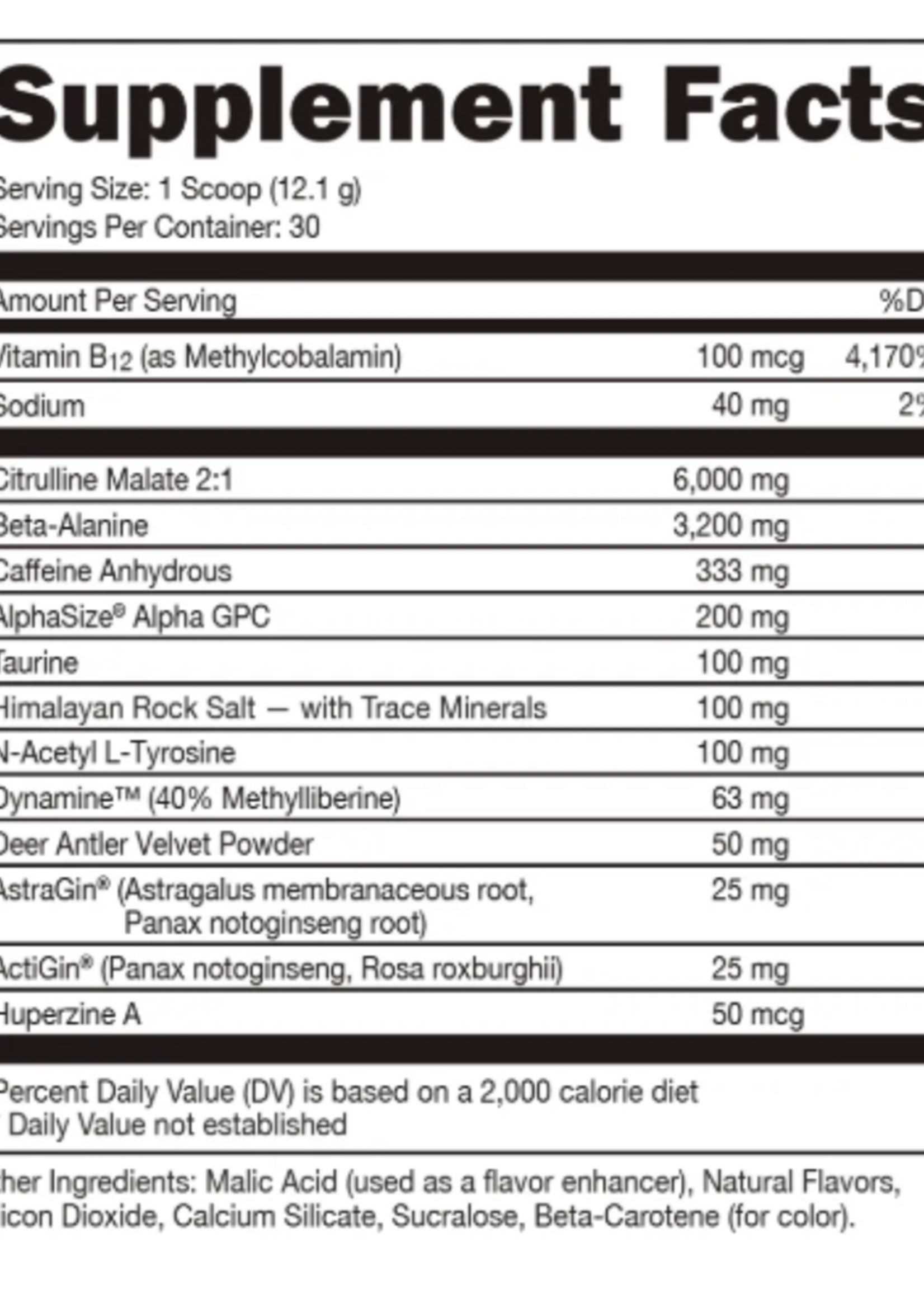 BUCKED UP BUCKED UP PREWORKOUT