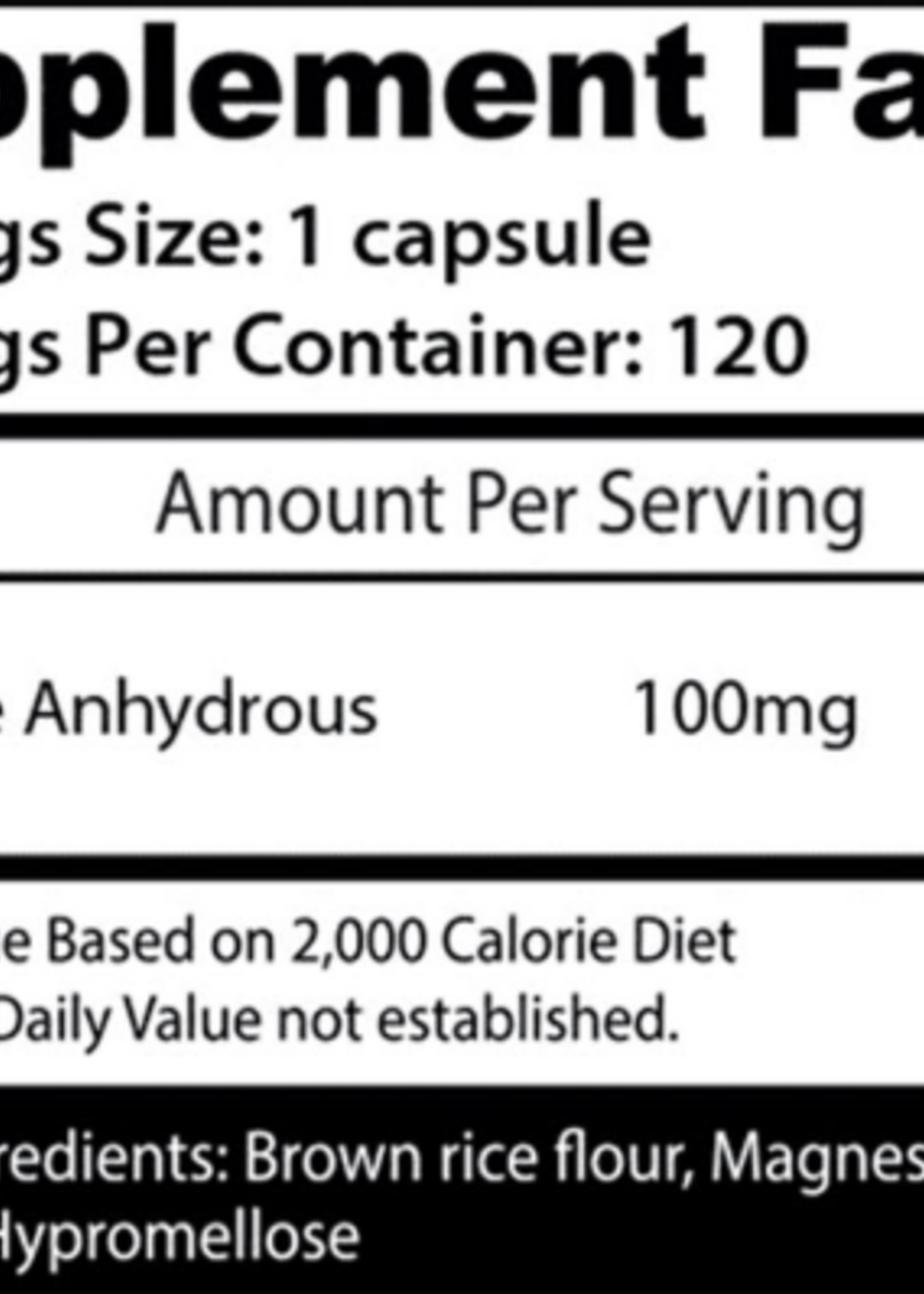 INSANE LABZ CAFFEINA INSANE LABZ 100 MG/120 CAP