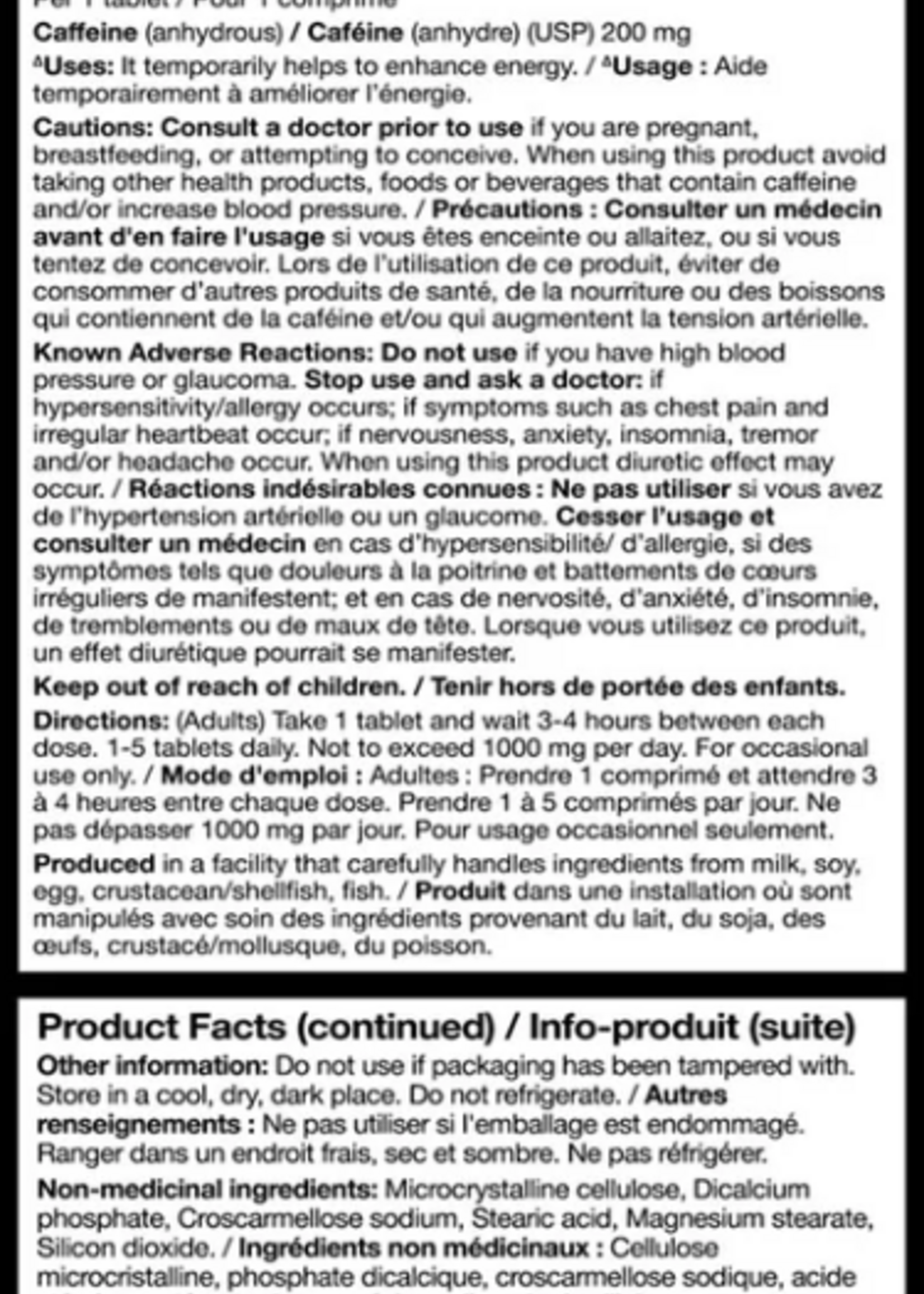 MUTANT CAFFEINA MUTANT 200 MG/240 TAB