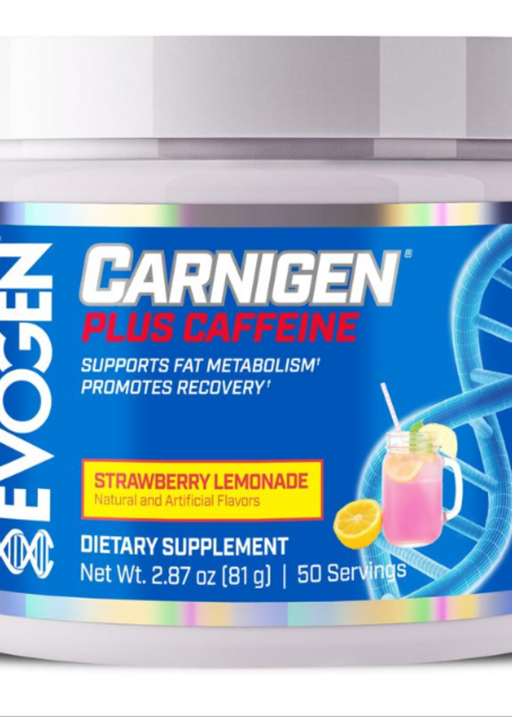 EVOGEN CARNIGEN + CAFFEINE 50 SERV STRAWBERRY LEMONADE