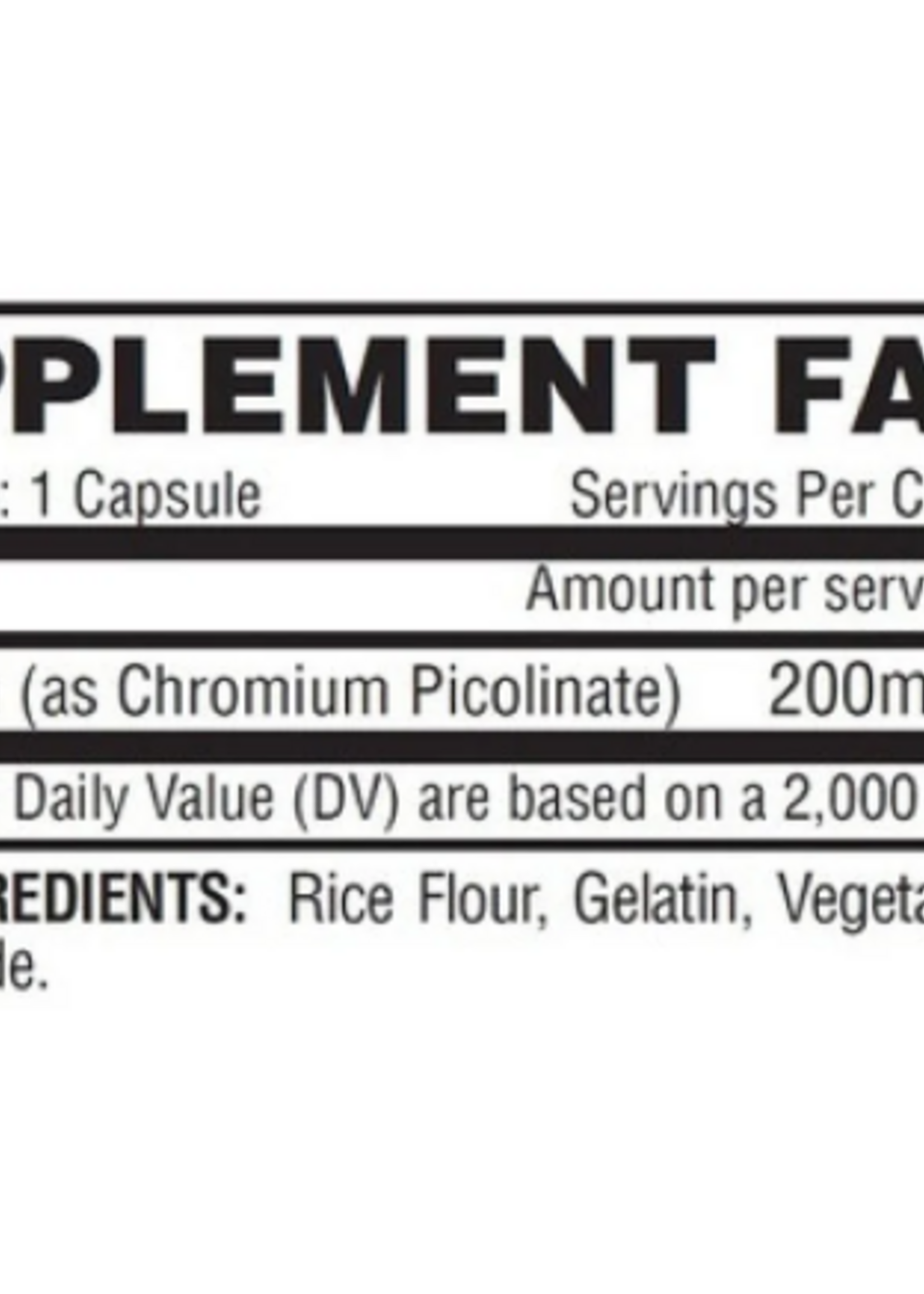 NUTREX CHROMIUM NUTREX 100 CAPS