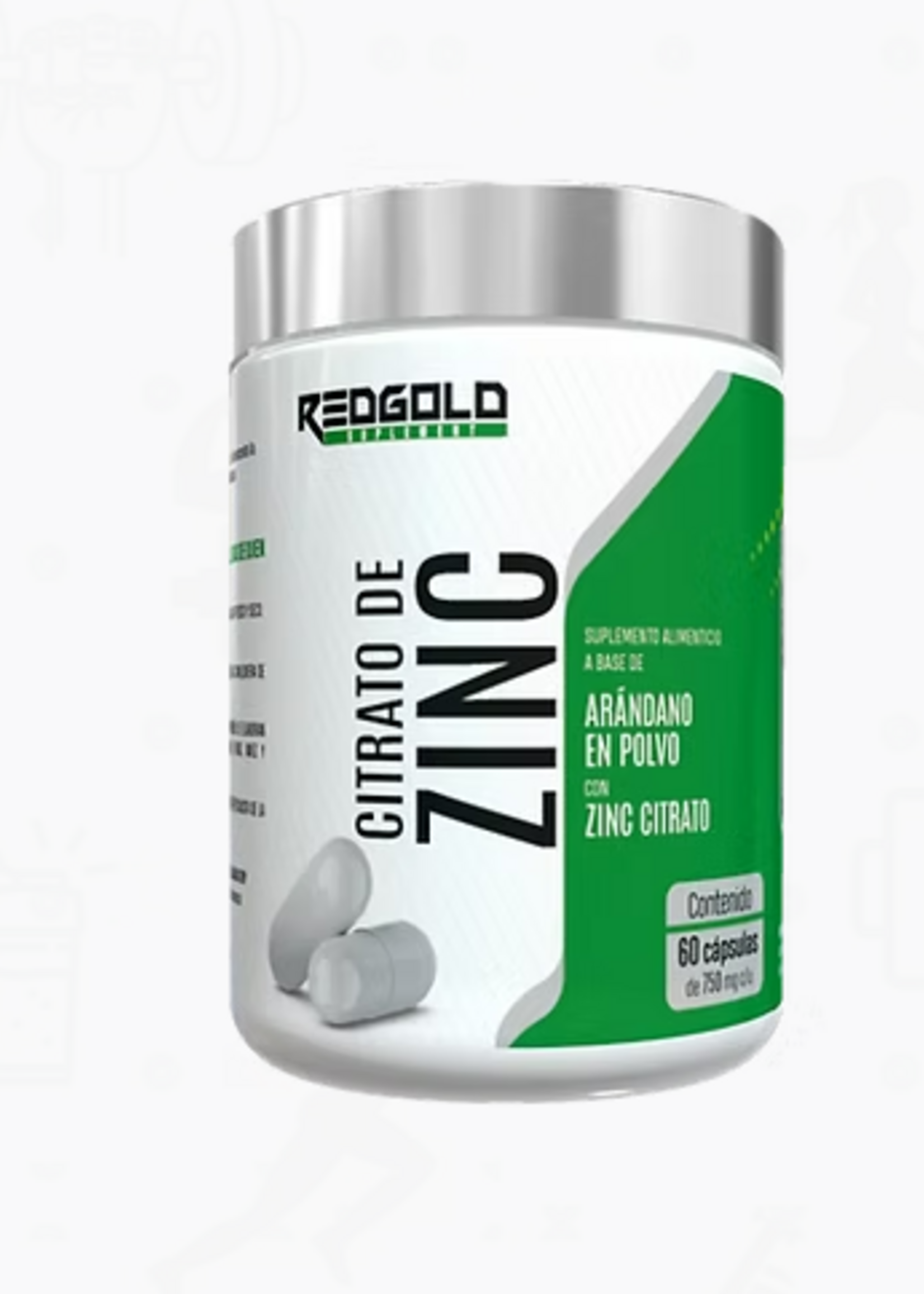 REDGOLD CITRATO DE ZINC REDGOLD 60 CAP