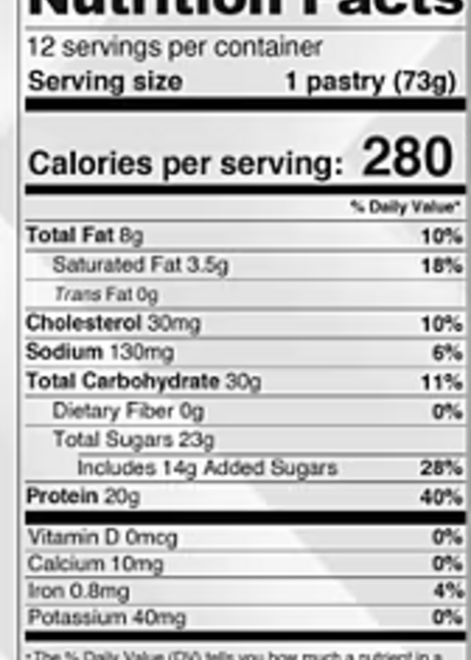 RAW RAW  COOKIE TOASTER PASTRY