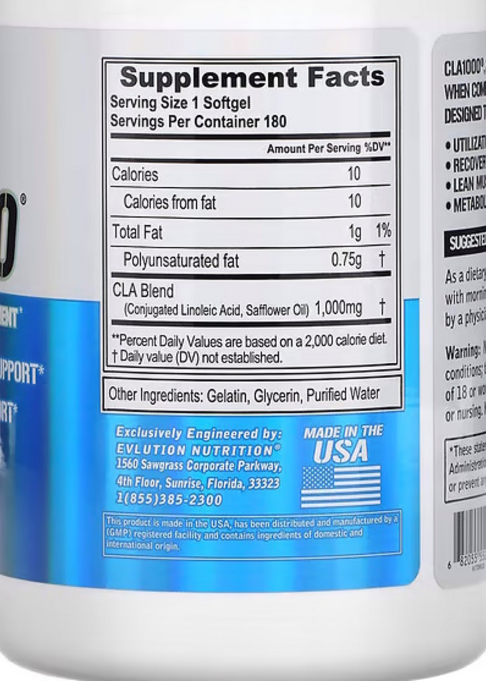 EVL CLA EVL 180 SOFTGELS