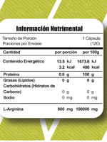 META NUTRITION ARGININA META 800 MG/120 TAB