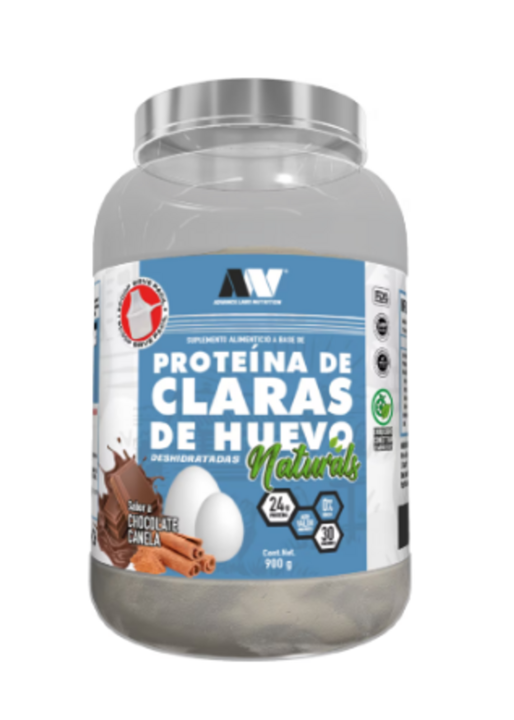 ADVANCE NUTRITION CLARAS DE HUEVO NATURALS 30 SERV