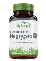 VIDANAT CLORURO MAGNESIO+ZINC VIDANAT 100 TAB