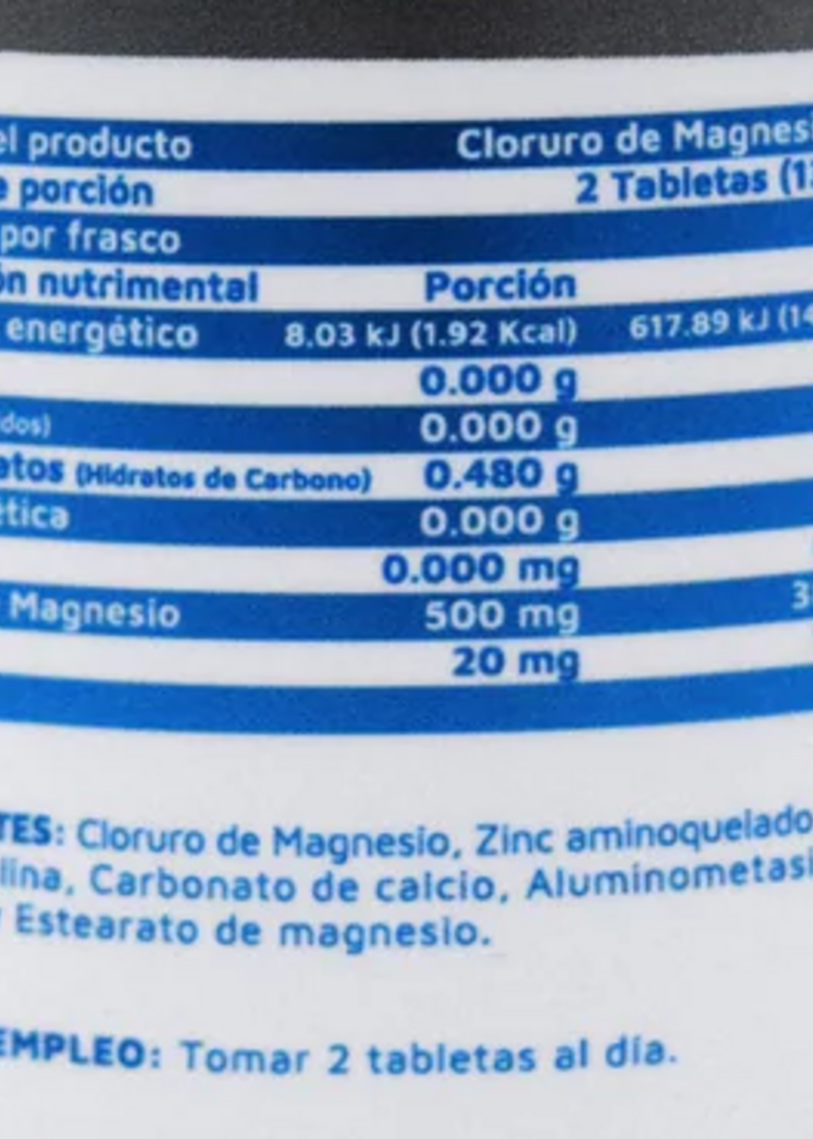 VIDANAT CLORURO MAGNESIO+ZINC VIDANAT 100 TAB