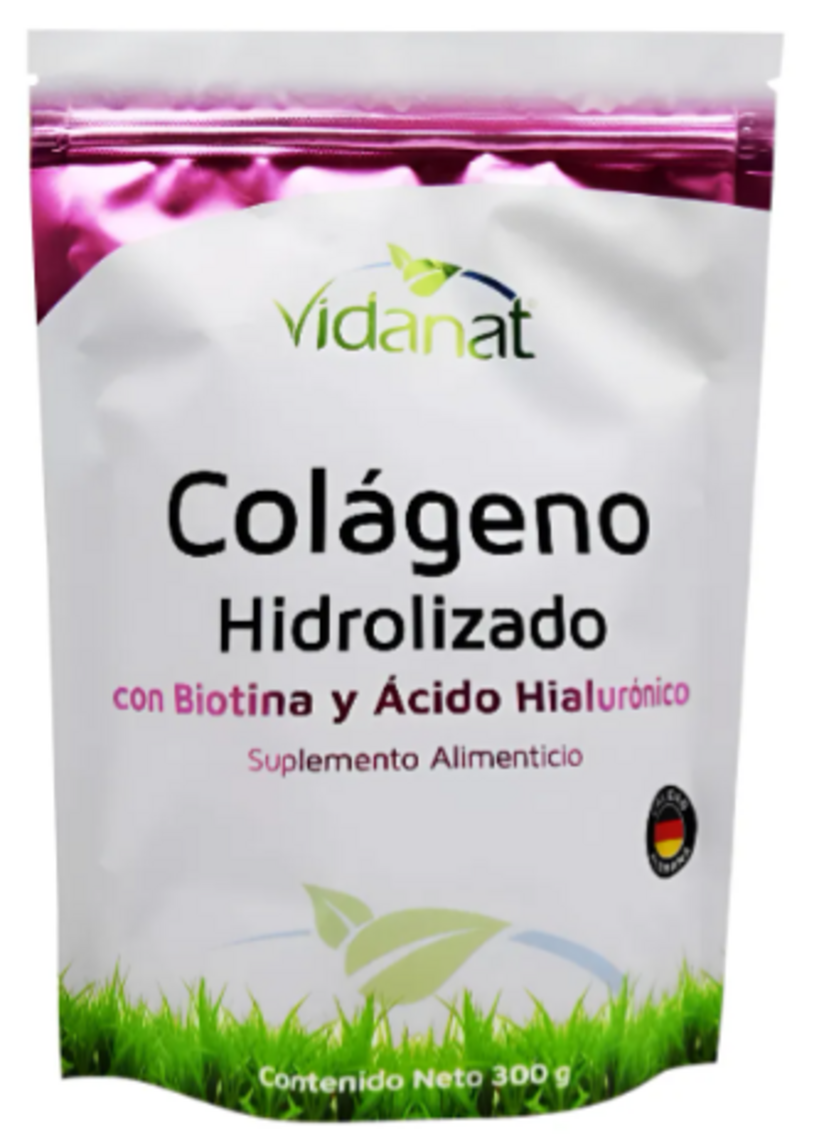 VIDANAT COLAGENO (VIDANAT) BIOTINA Y ÁCIDO HIALURONICO 300 GR/ 15 SERV