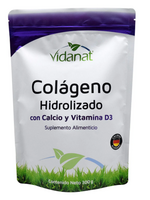 VIDANAT COLAGENO (VIDANAT) CALCIO Y VITAMINA D3 300 GR/ 15 SERV
