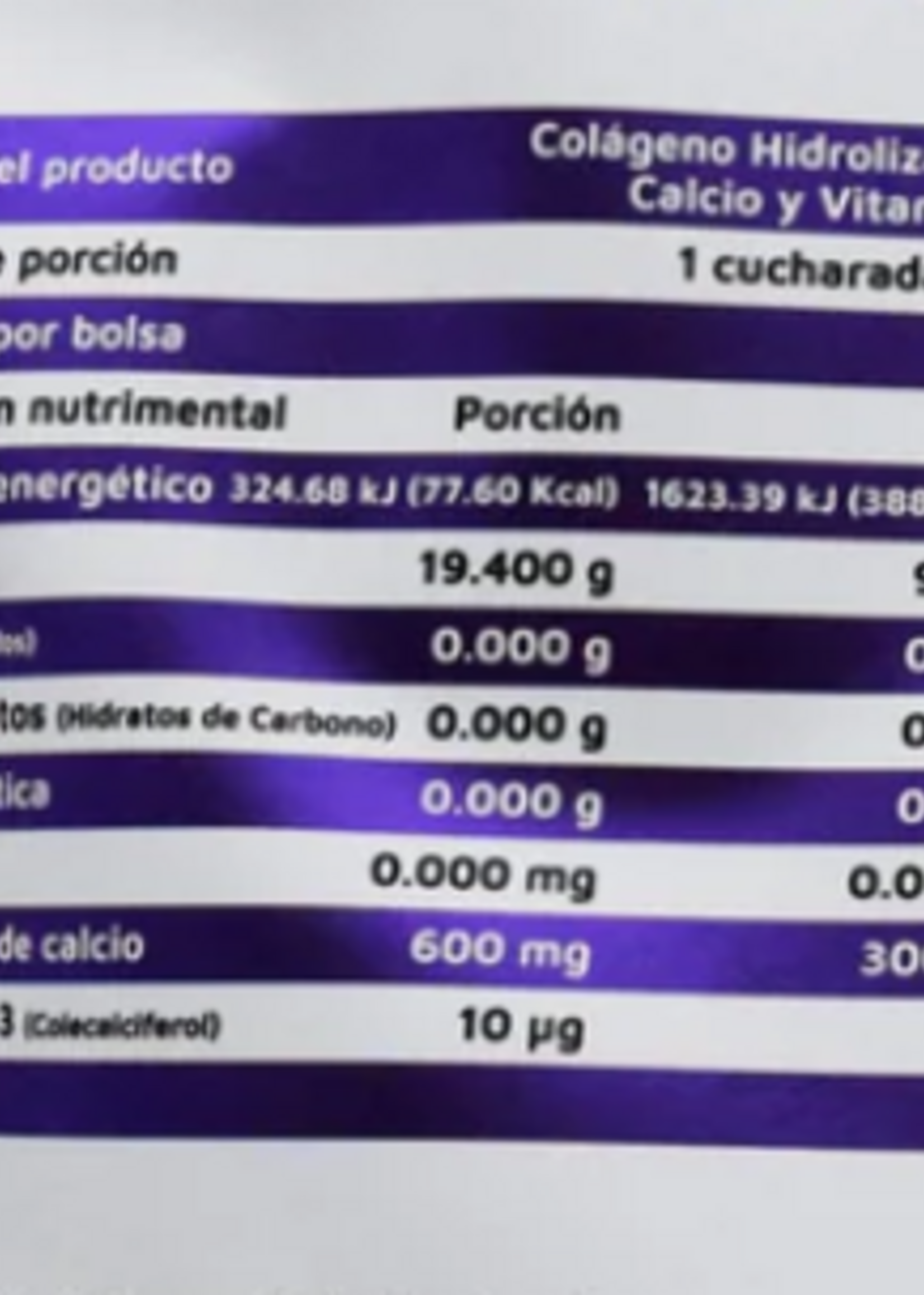 VIDANAT COLAGENO (VIDANAT) CALCIO Y VITAMINA D3 300 GR/ 15 SERV