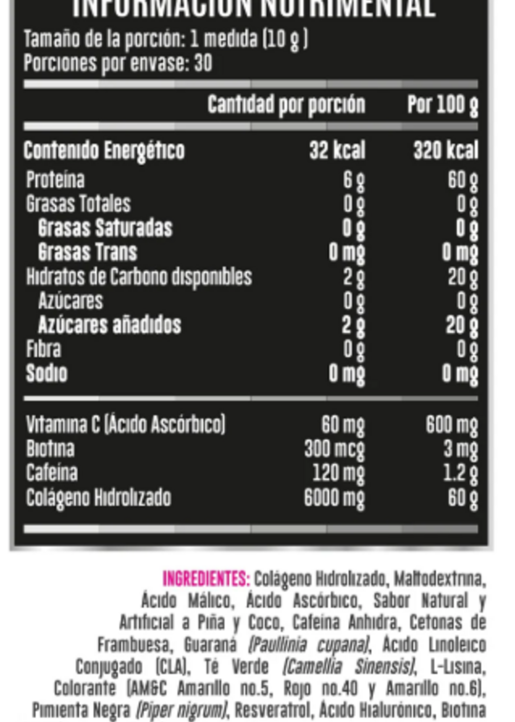 ADVANCE NUTRITION COLAGENO CUTS ELLA