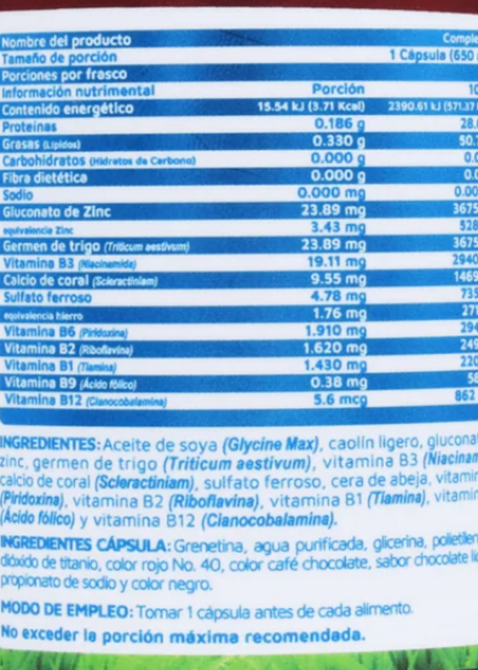 VIDANAT COMPLEJO B 90 CAP VIDANAT